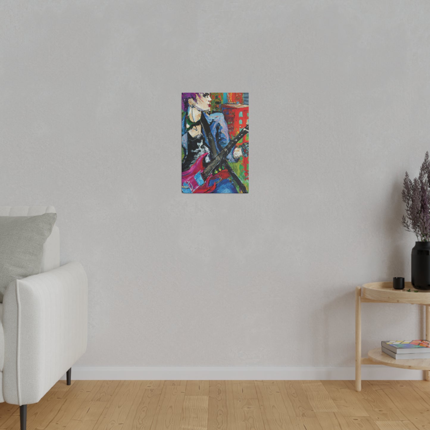 9194H - Rockstar Oil Painting Style Print | Poster | Home Decor | Wall Art | Music Art | Canvas