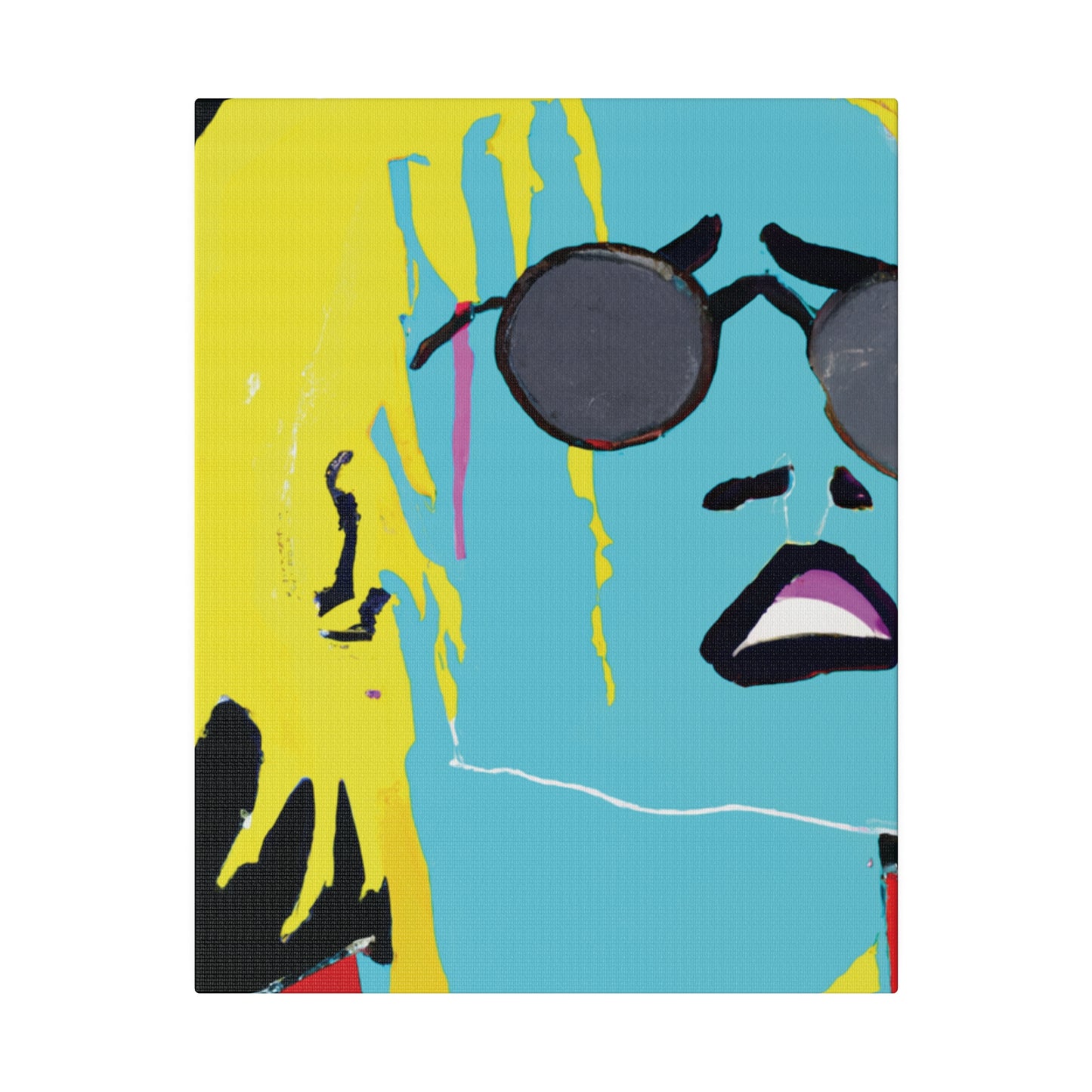 3863S - Rockstar Painting Print | Face | Abstract | Poster | Home Decor | Wall Art | Music Art | Canvas