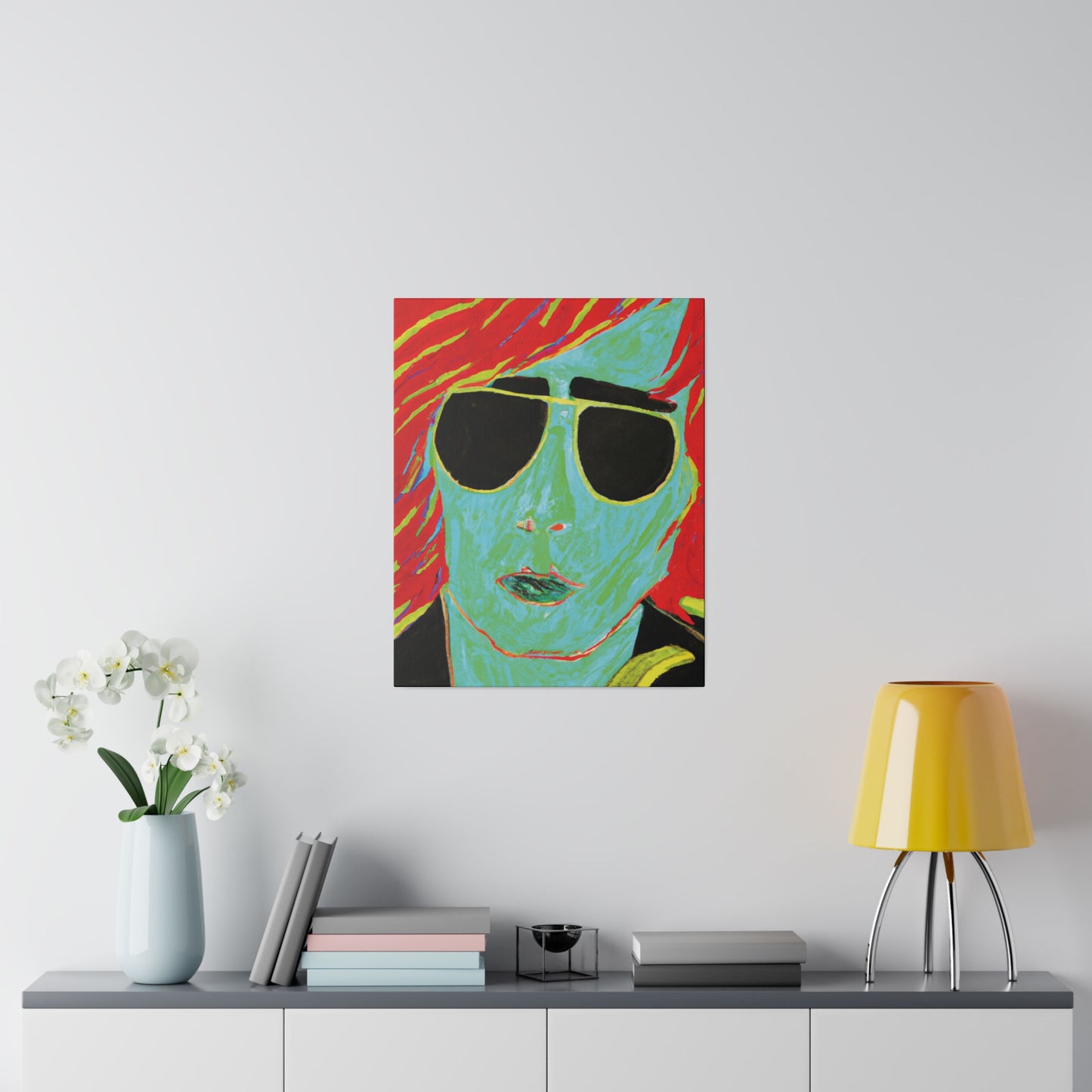 2058M - Rockstar Painting Print | Face | Abstract | Poster | Home Decor | Wall Art | Music Art | Canvas