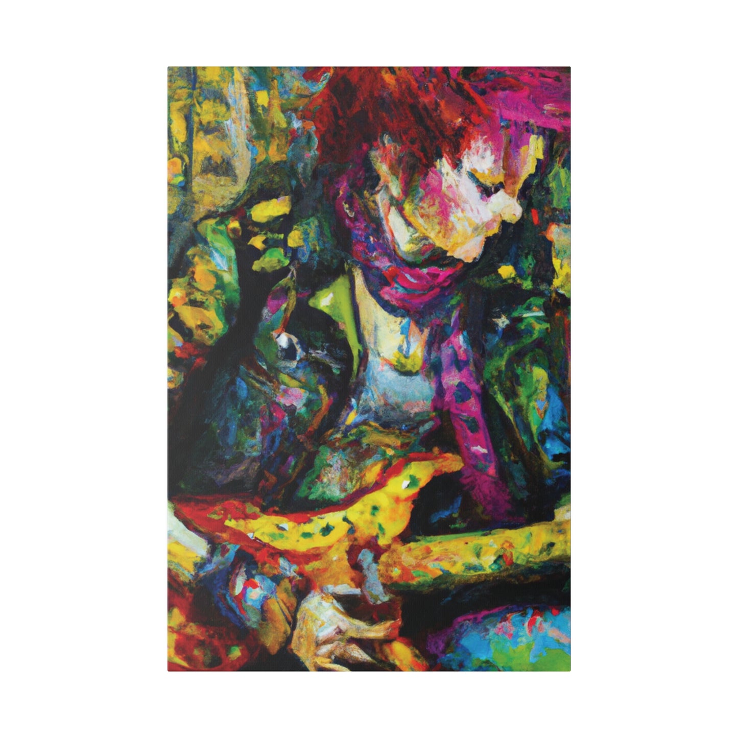 3668A - Rockstar Oil Painting Style Print | Poster | Home Decor | Wall Art | Music Art | Canvas
