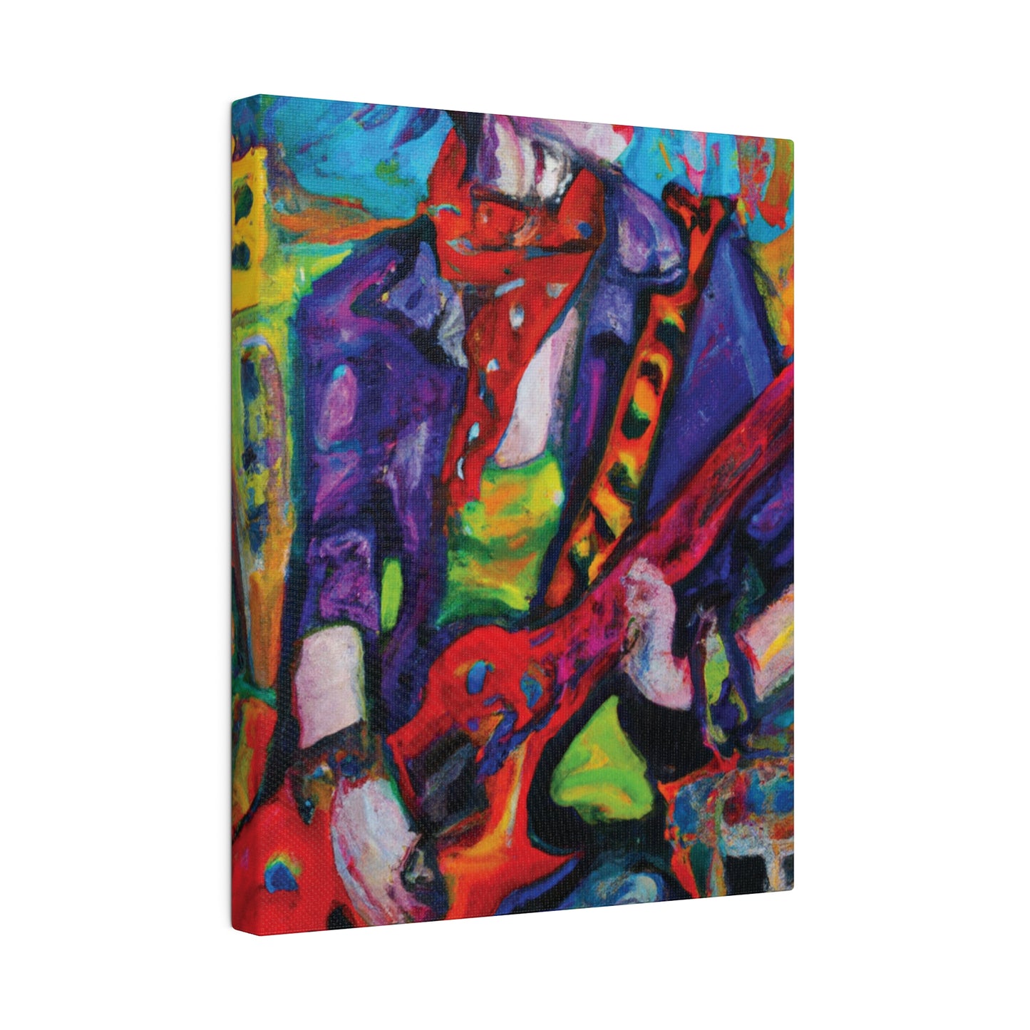 9529Y - Rockstar Oil Painting Style Print | Poster | Home Decor | Wall Art | Music Art | Canvas