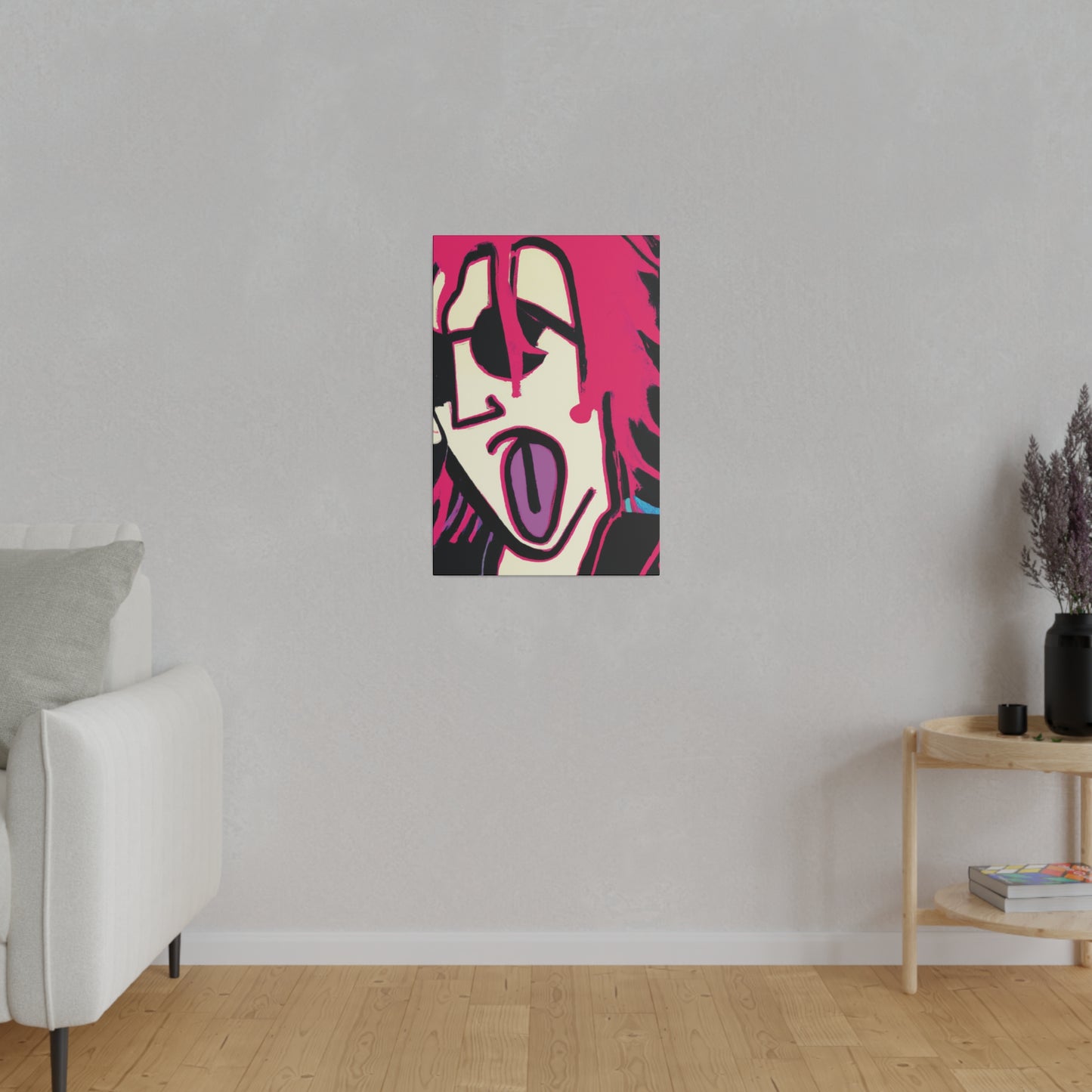 7356Q - Rockstar Painting Print | Face | Abstract | Poster | Home Decor | Wall Art | Music Art | Canvas