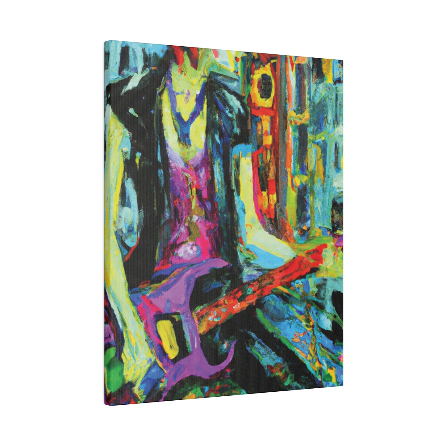 6863V - Rockstar Oil Painting Style Print | Poster | Home Decor | Wall Art | Music Art | Canvas