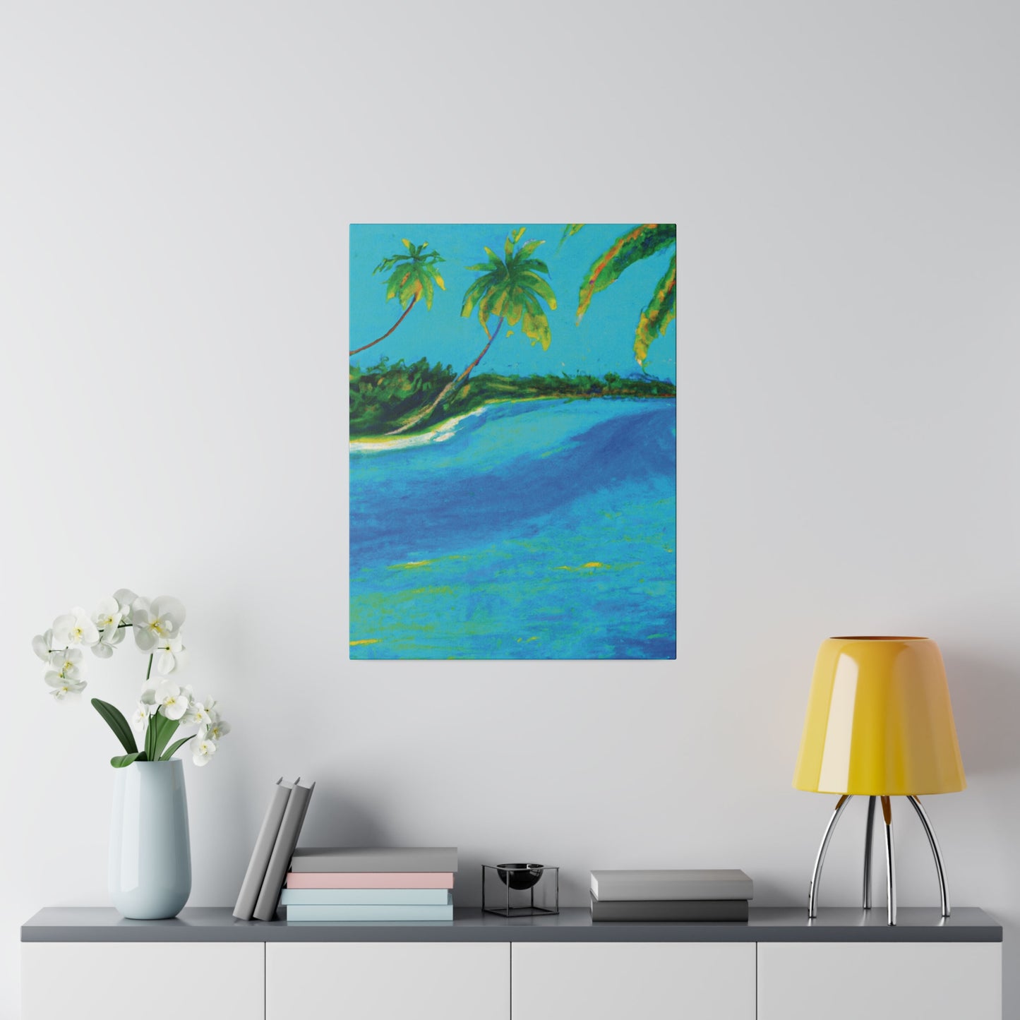 5491K - Bahamas Ocean Painting Print | Bahamas | Ocean | Beach | Poster | Home Decor | Wall Art | Canvas