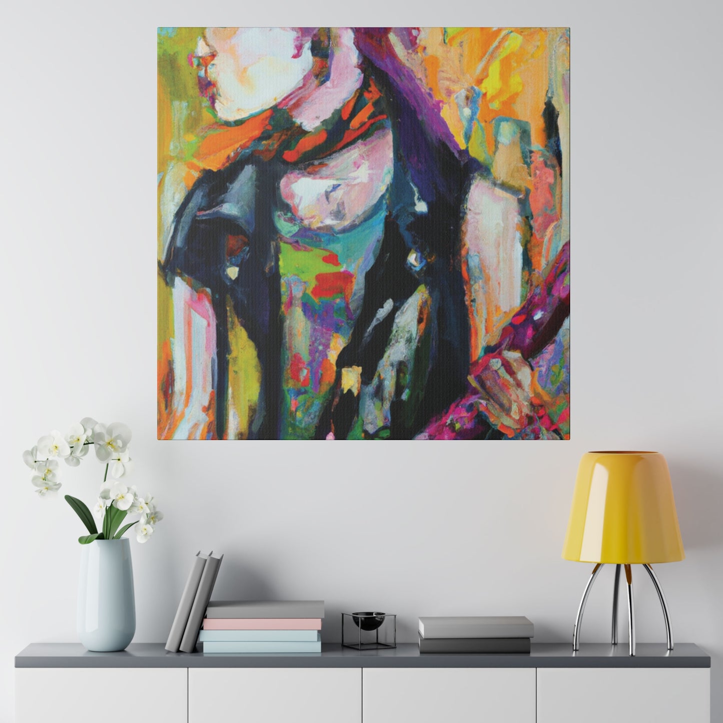 1138X - Rockstar Oil Painting Style Print | Poster | Home Decor | Wall Art | Music Art | Canvas