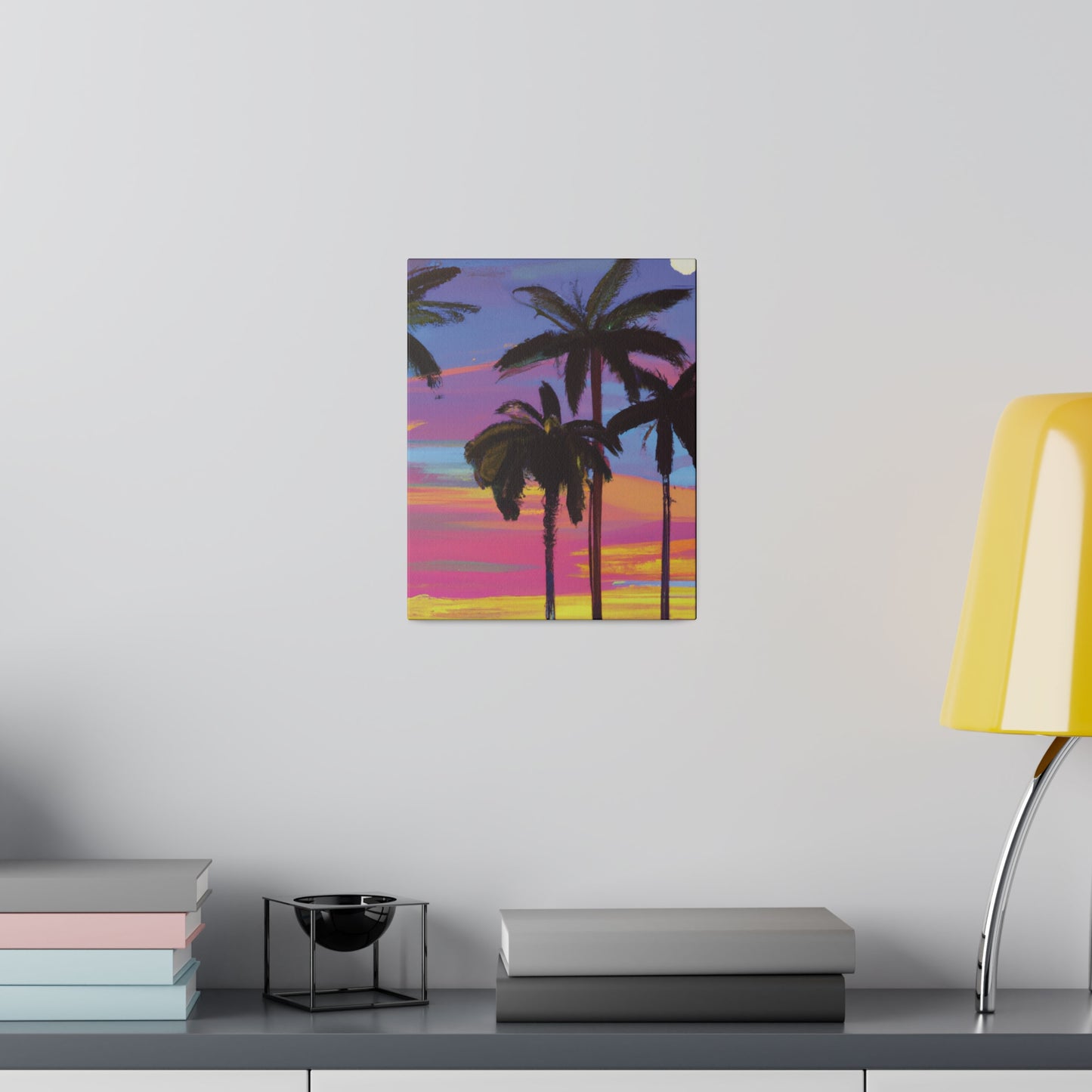 4360Y - Miami Beach Sunset Painting Print | Miami | Beach | Sunset | Poster | Home Decor | Wall Art | Canvas