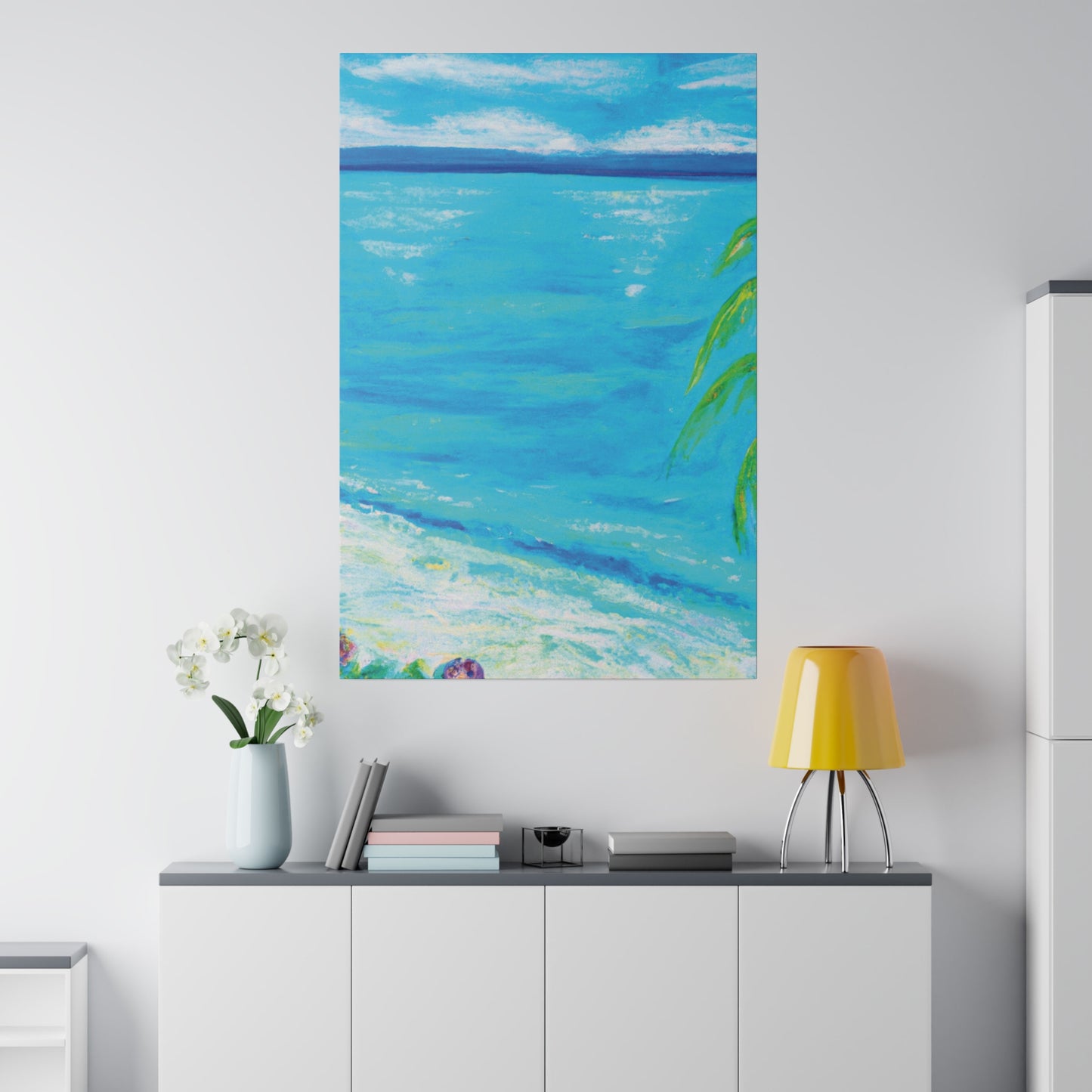 8858N - Bahamas Ocean Painting Print | Bahamas | Ocean | Beach | Poster | Home Decor | Wall Art | Canvas