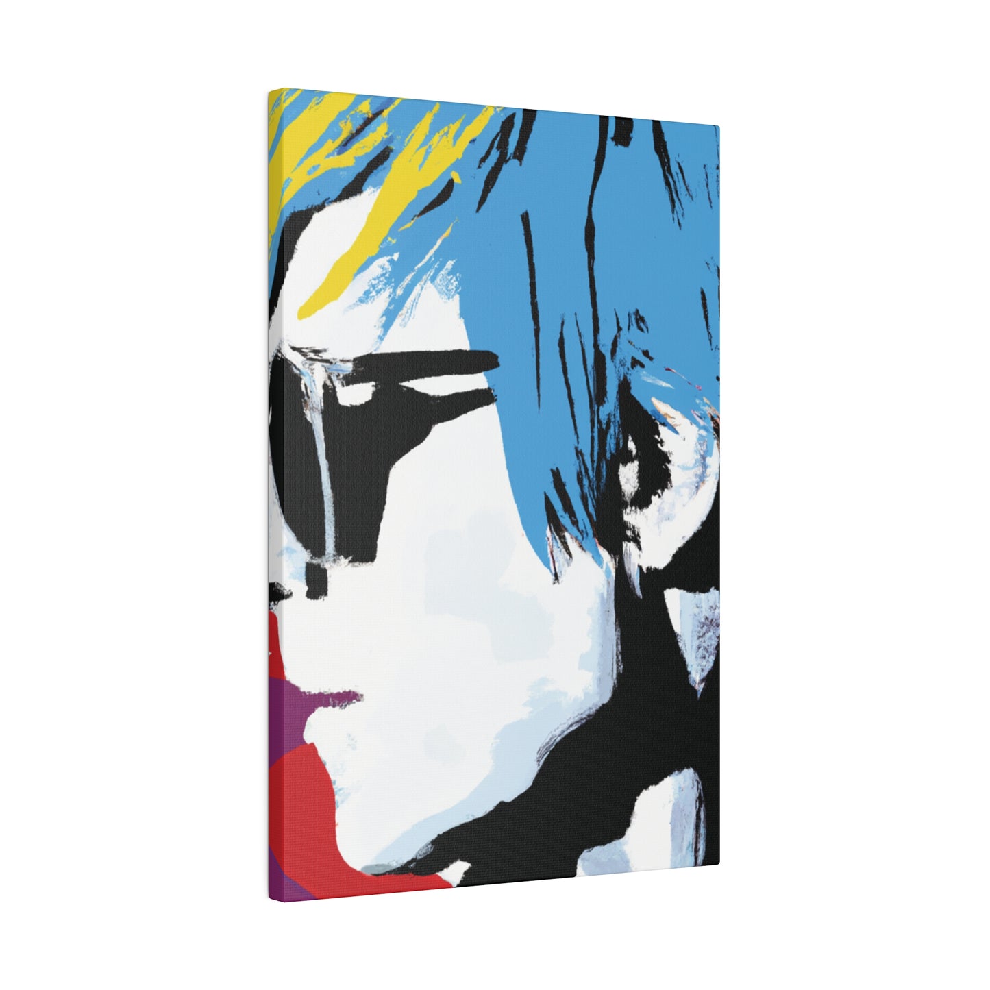 7456U - Rockstar Painting Print | Face | Abstract | Poster | Home Decor | Wall Art | Music Art | Canvas