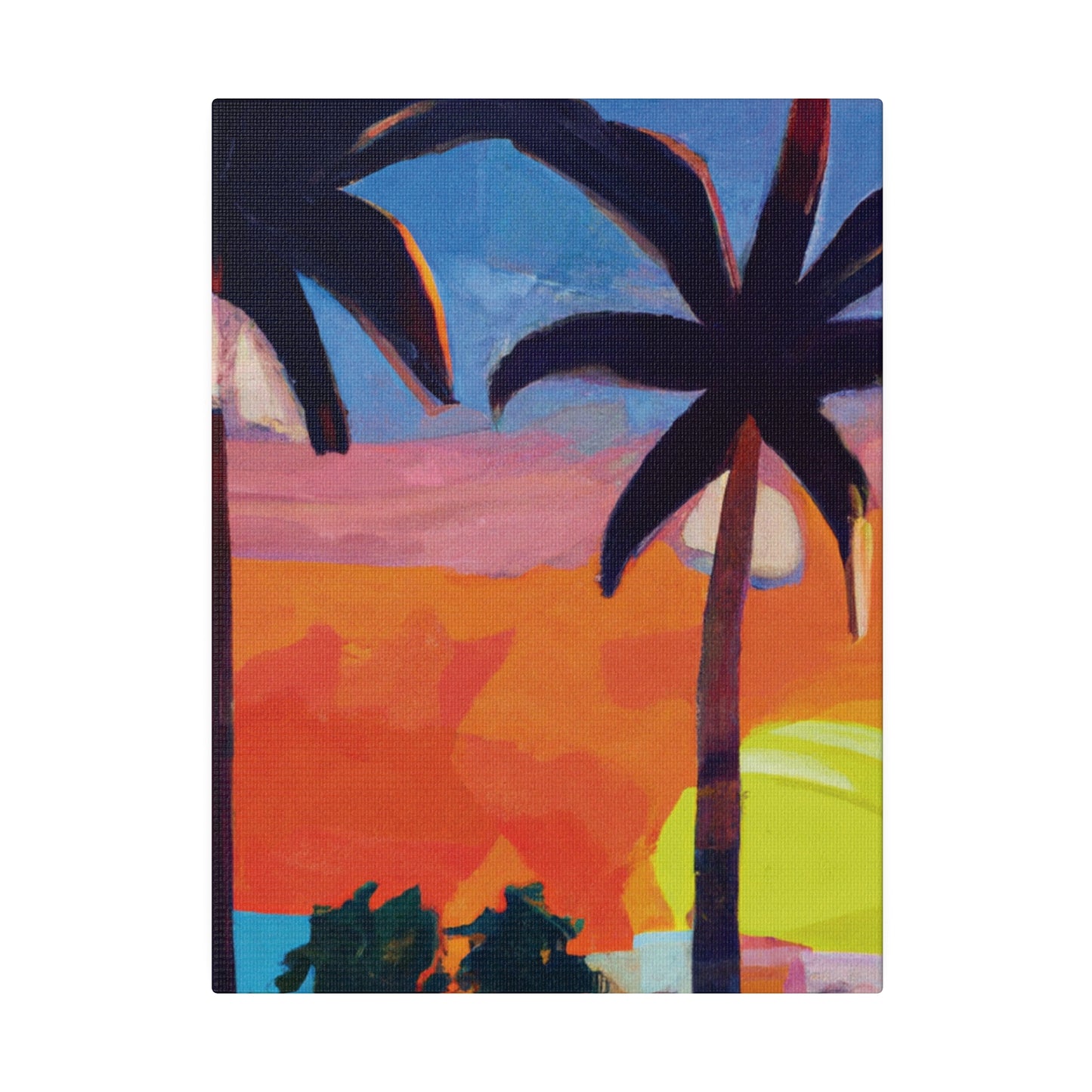 7368X - Miami Beach Sunset Painting Print | Miami | Beach | Sunset | Poster | Home Decor | Wall Art | Canvas