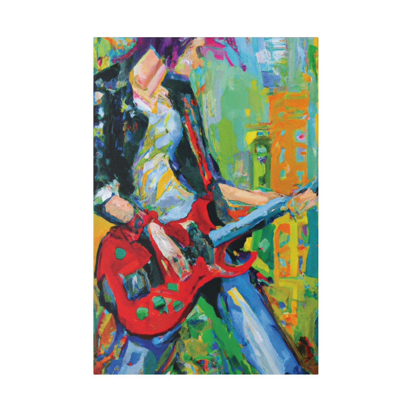 7369K - Rockstar Oil Painting Style Print | Poster | Home Decor | Wall Art | Music Art | Canvas