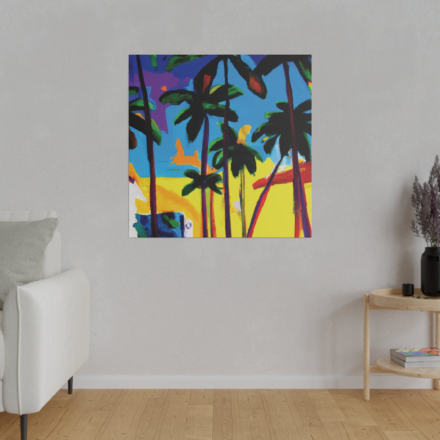 7182X - Miami Beach Sunset Painting Print | Miami | Beach | Sunset | Poster | Home Decor | Wall Art | Canvas