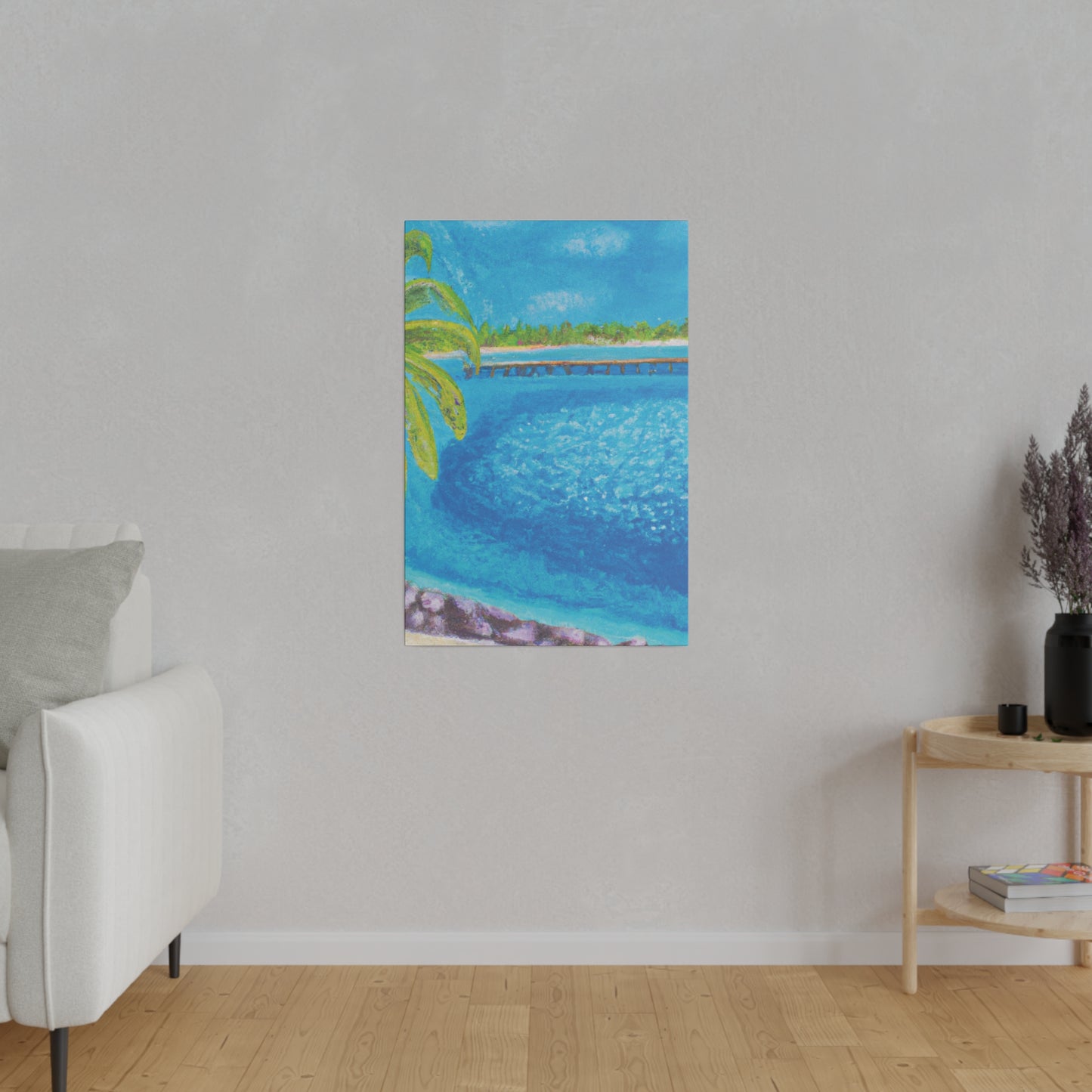 9462U - Bahamas Ocean Painting Print | Bahamas | Ocean | Beach | Poster | Home Decor | Wall Art | Canvas