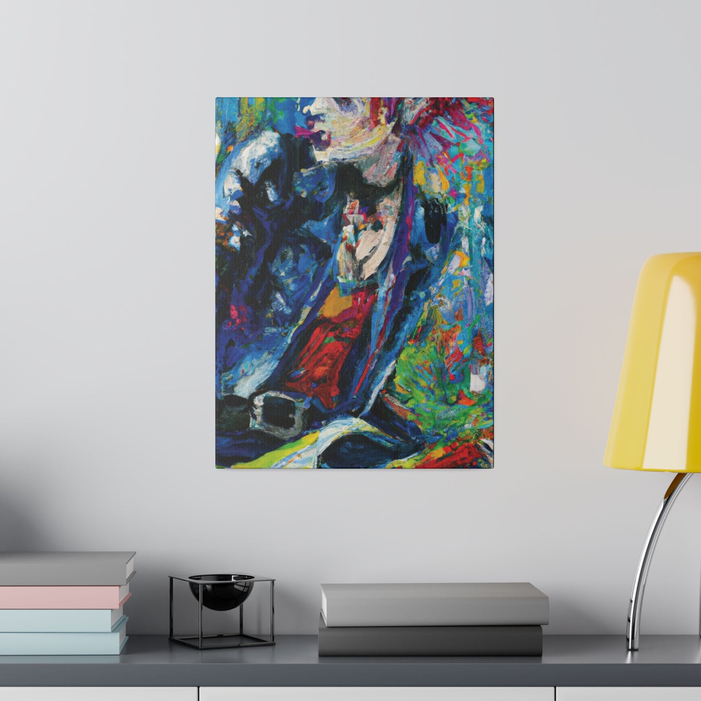 4672G - Rockstar Oil Painting Style Print | Poster | Home Decor | Wall Art | Music Art | Canvas