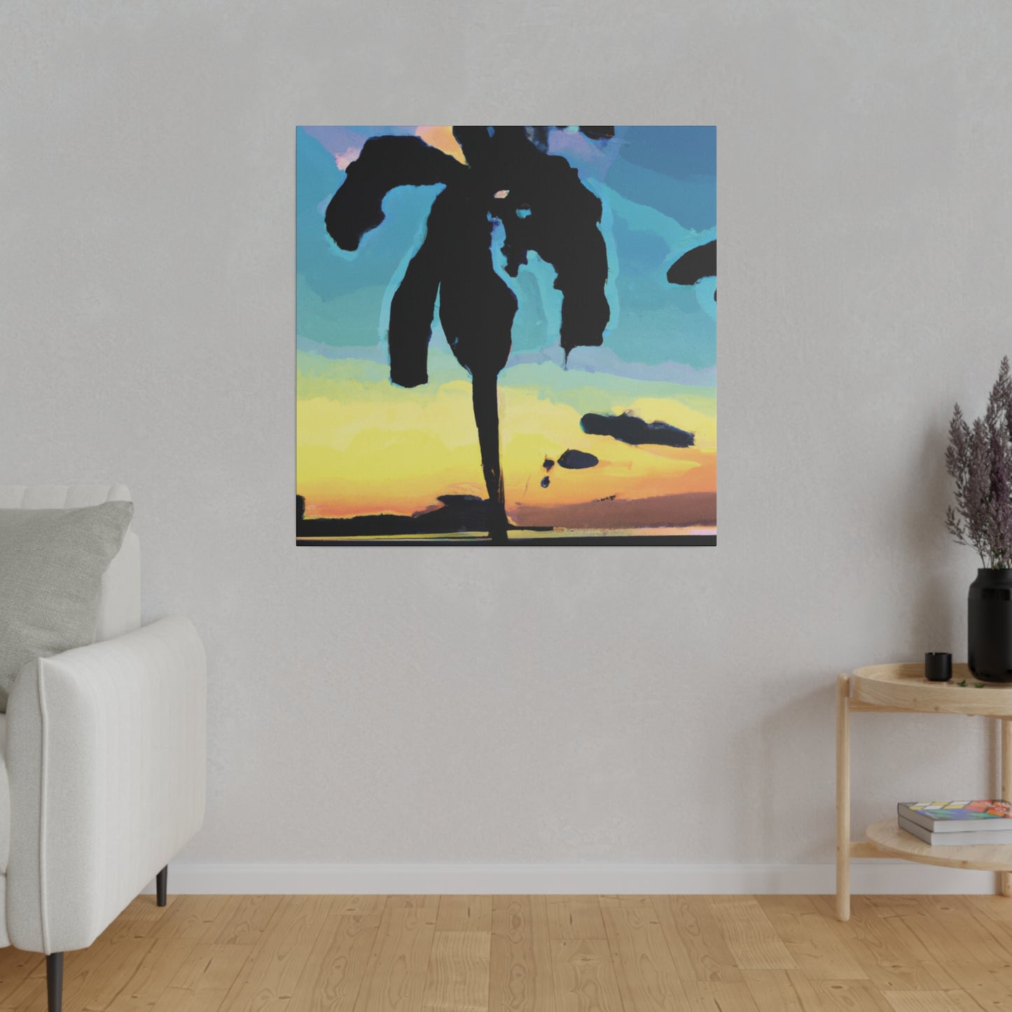 3232A - Miami Beach Sunset Painting Print | Miami | Beach | Sunset | Poster | Home Decor | Wall Art | Canvas