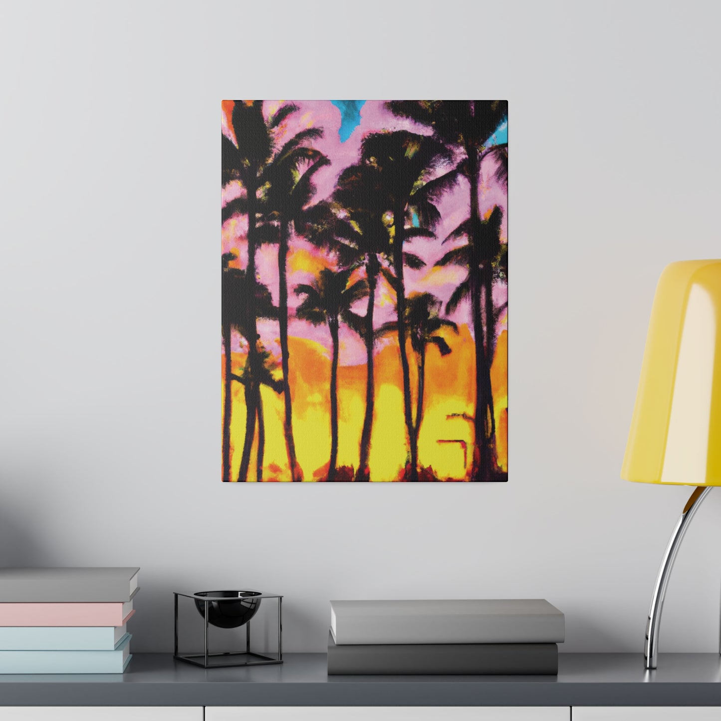 6202Q - Miami Beach Sunset Painting Print | Miami | Beach | Sunset | Poster | Home Decor | Wall Art | Canvas