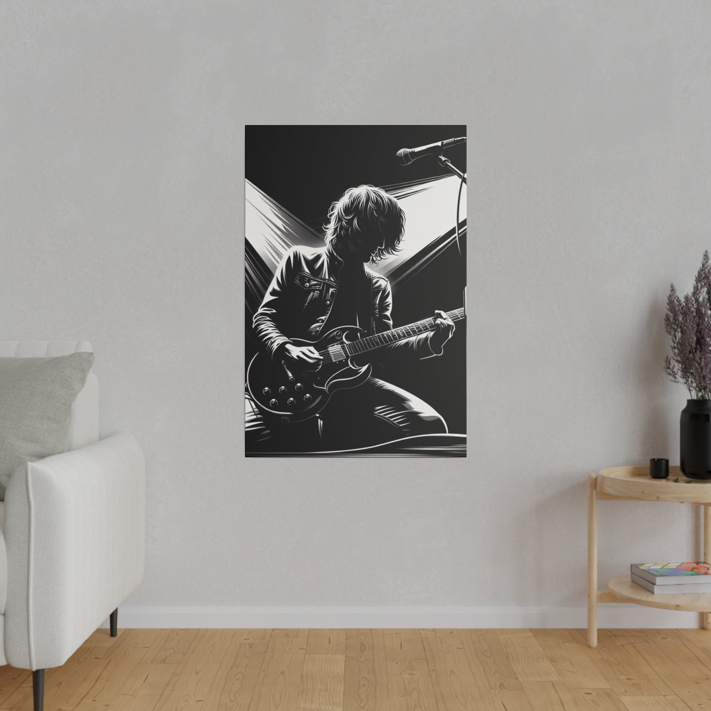 3921C - music art work, rockstar gifts, musician gift ideas, guitar art work, guitar artwork, guitar wall art canvas, playing guitar, decor