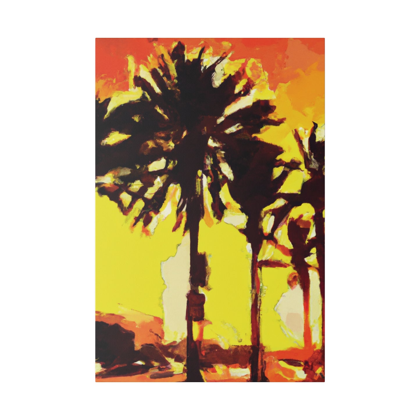 8336Q - Miami Beach Sunset Painting Print | Miami | Beach | Sunset | Poster | Home Decor | Wall Art | Canvas