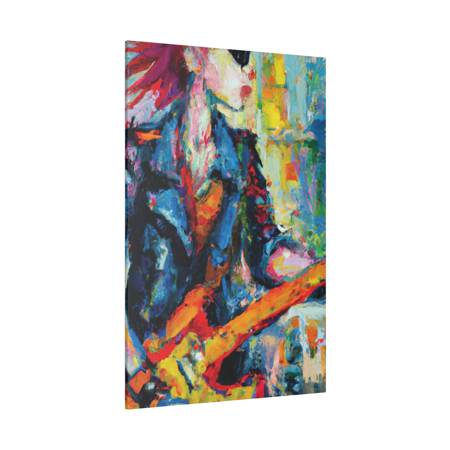 5379F - Rockstar Oil Painting Style Print | Poster | Home Decor | Wall Art | Music Art | Canvas