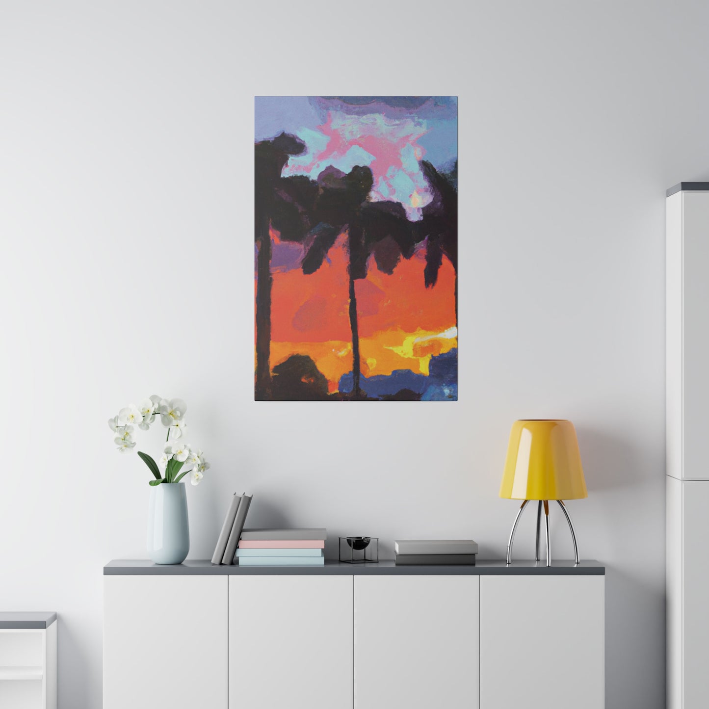 9276D - Miami Beach Sunset Painting Print | Miami | Beach | Sunset | Poster | Home Decor | Wall Art | Canvas