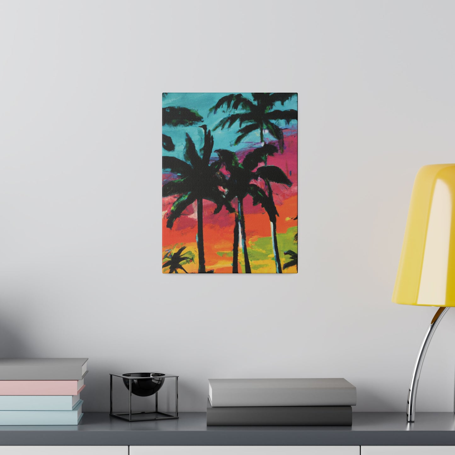 9761F - Miami Beach Sunset Painting Print | Miami | Beach | Sunset | Poster | Home Decor | Wall Art | Canvas