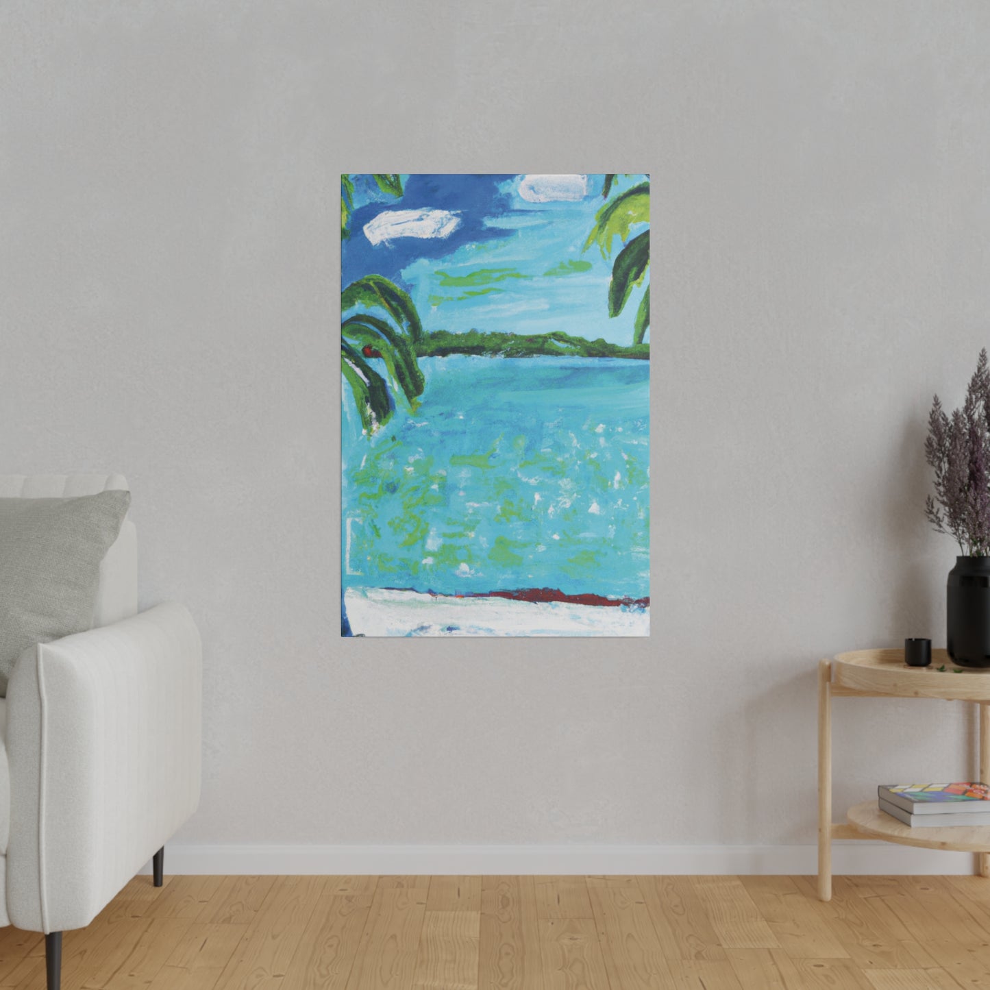 2143W - Bahamas Ocean Painting Print | Bahamas | Ocean | Beach | Poster | Home Decor | Wall Art | Canvas