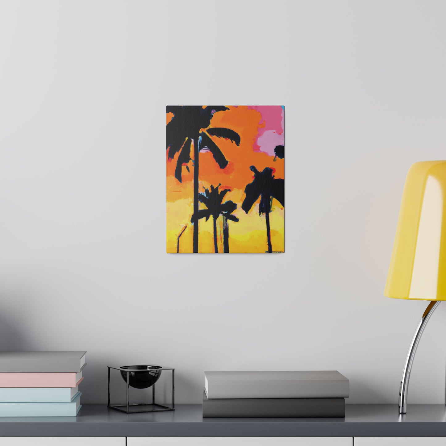 2956A - Miami Beach Sunset Painting Print | Miami | Beach | Sunset | Poster | Home Decor | Wall Art | Canvas