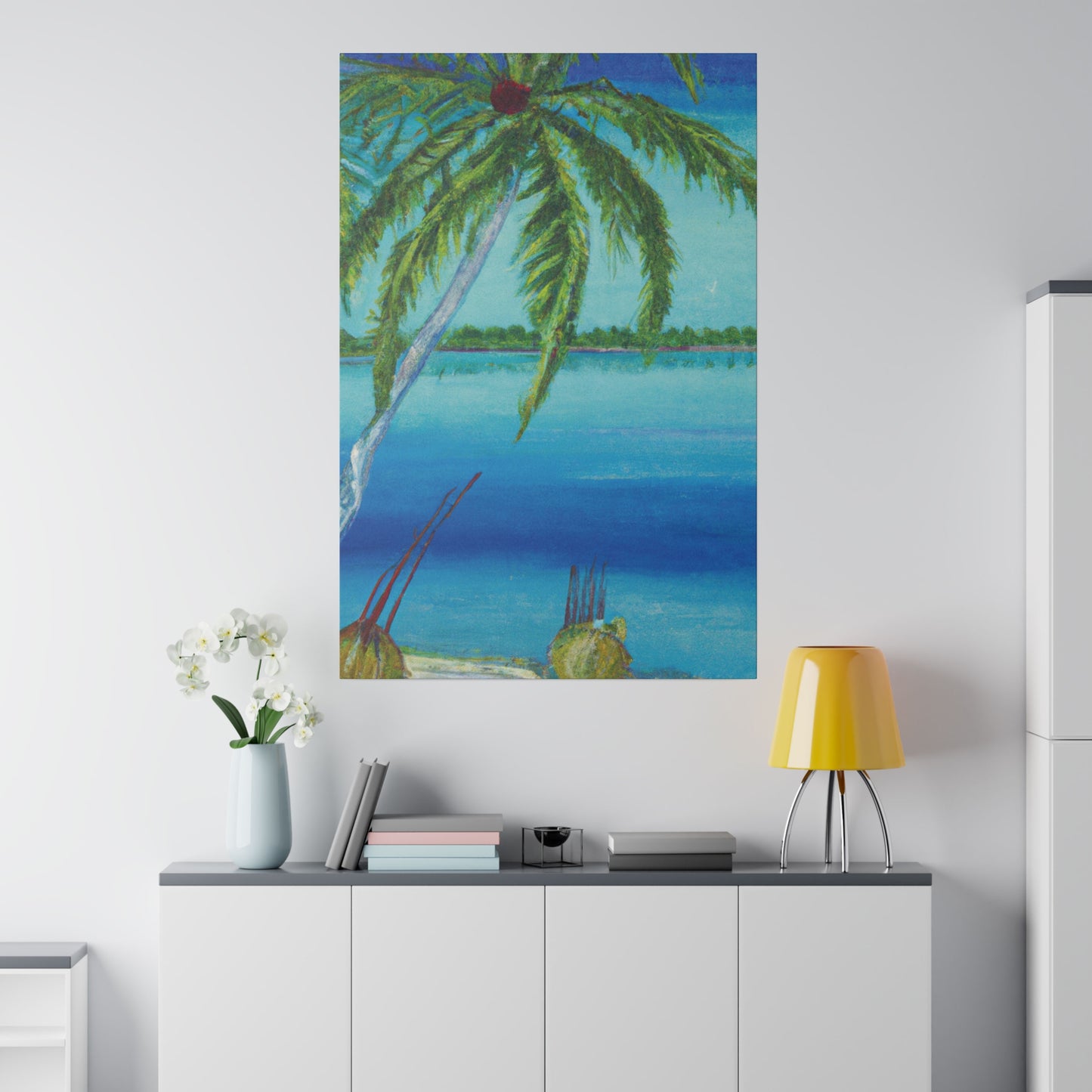 6874M - Bahamas Ocean Painting Print | Bahamas | Ocean | Beach | Poster | Home Decor | Wall Art | Canvas