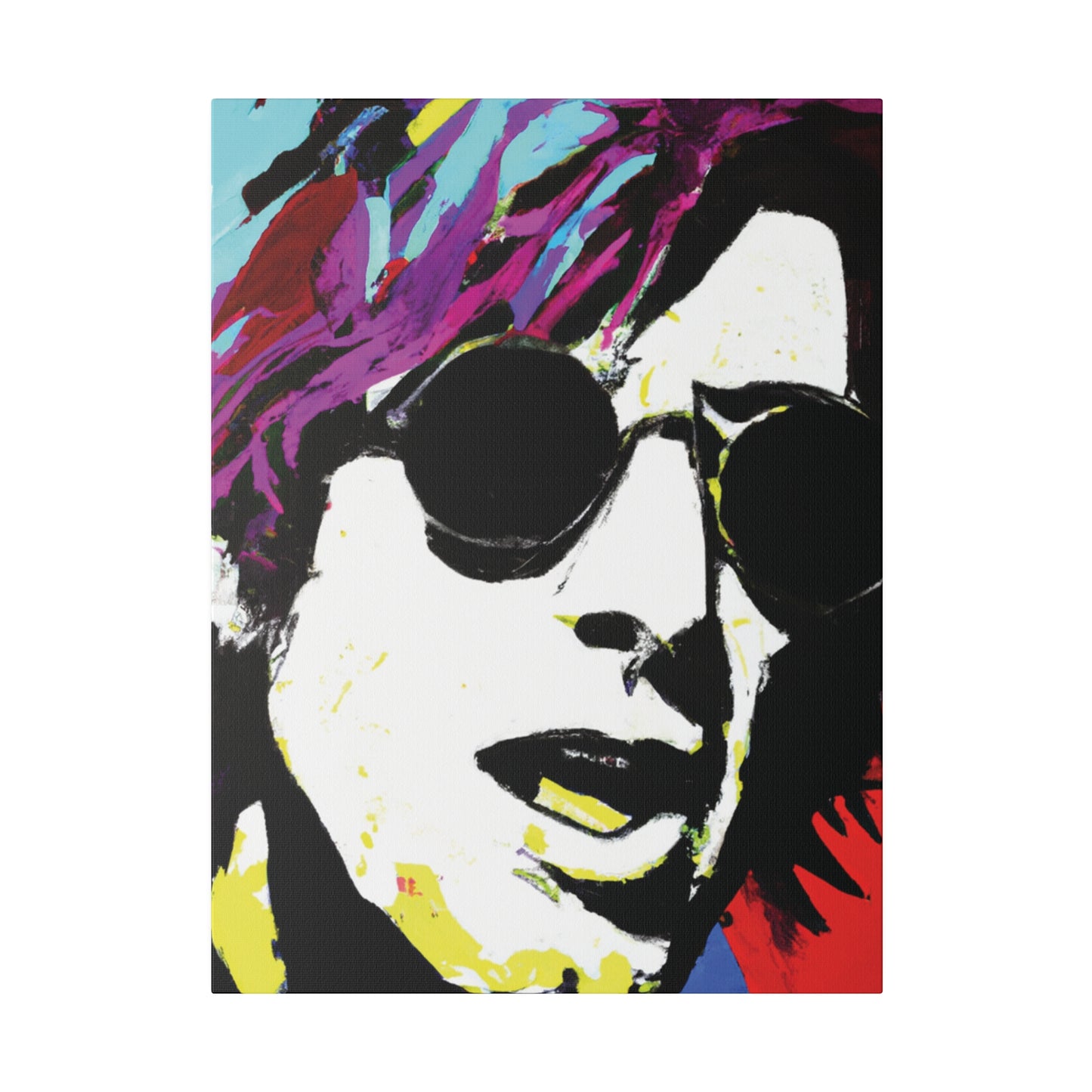 9436F - Rockstar Painting Print | Face | Abstract | Poster | Home Decor | Wall Art | Music Art | Canvas