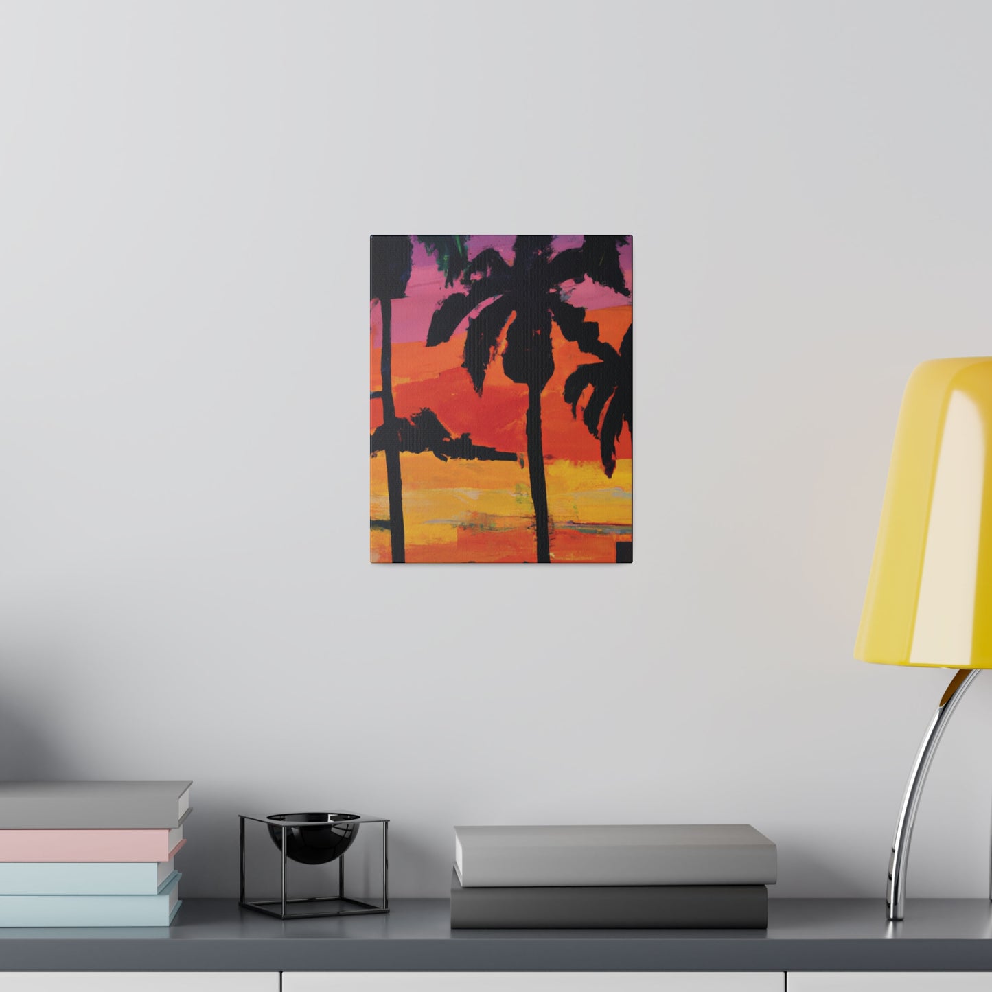 7389S - Miami Beach Sunset Painting Print | Miami | Beach | Sunset | Poster | Home Decor | Wall Art | Canvas