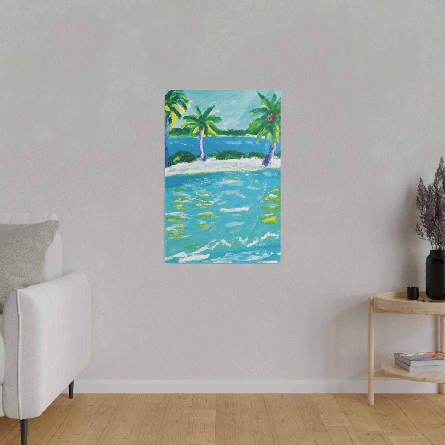 9256K - Bahamas Ocean Painting Print | Bahamas | Ocean | Beach | Poster | Home Decor | Wall Art | Canvas