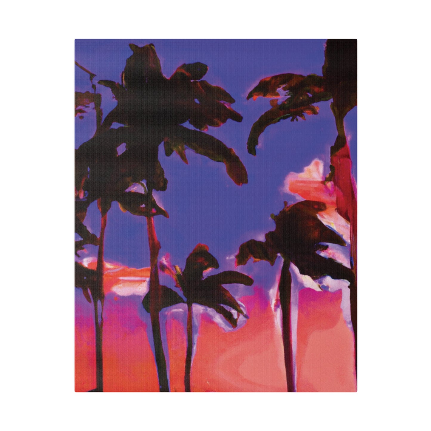 1387K - Miami Beach Sunset Painting Print | Miami | Beach | Sunset | Poster | Home Decor | Wall Art | Canvas