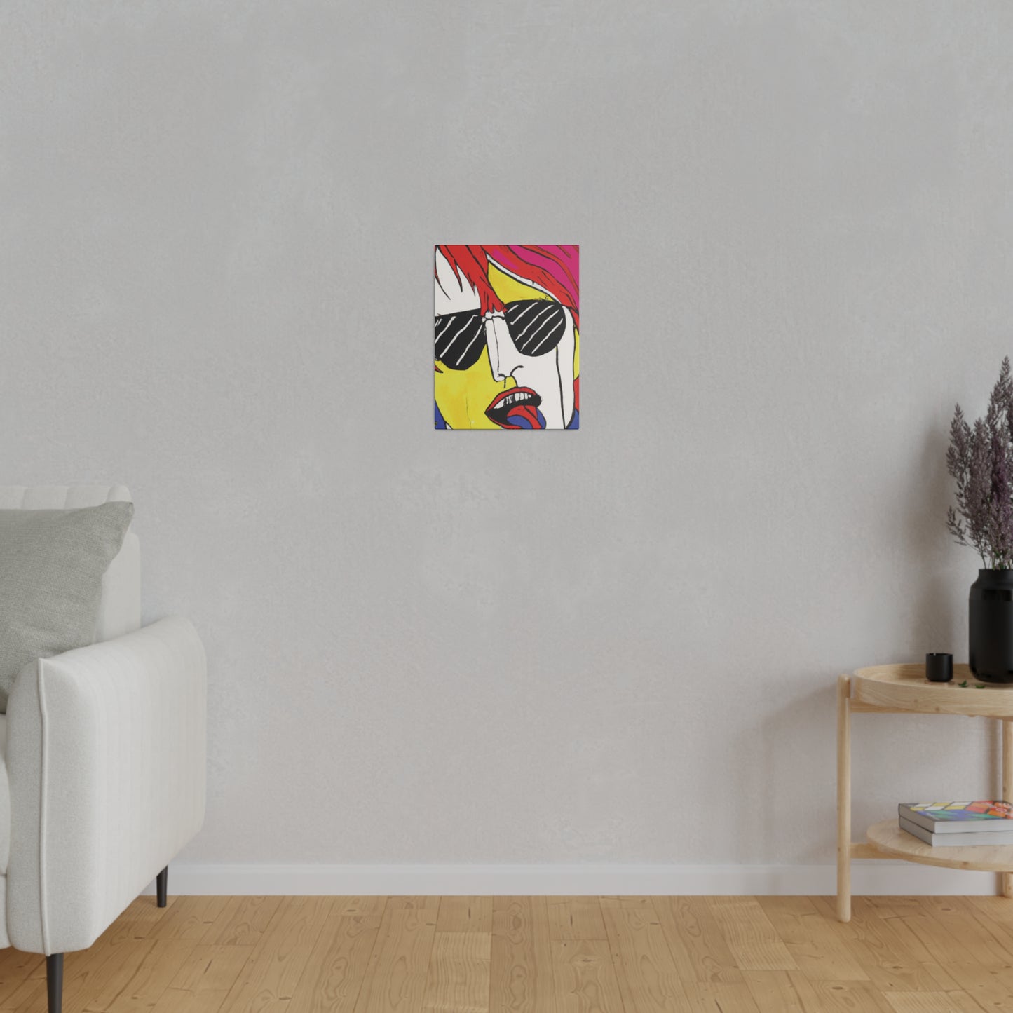 4488Q - Rockstar Painting Print | Face | Abstract | Poster | Home Decor | Wall Art | Music Art | Canvas