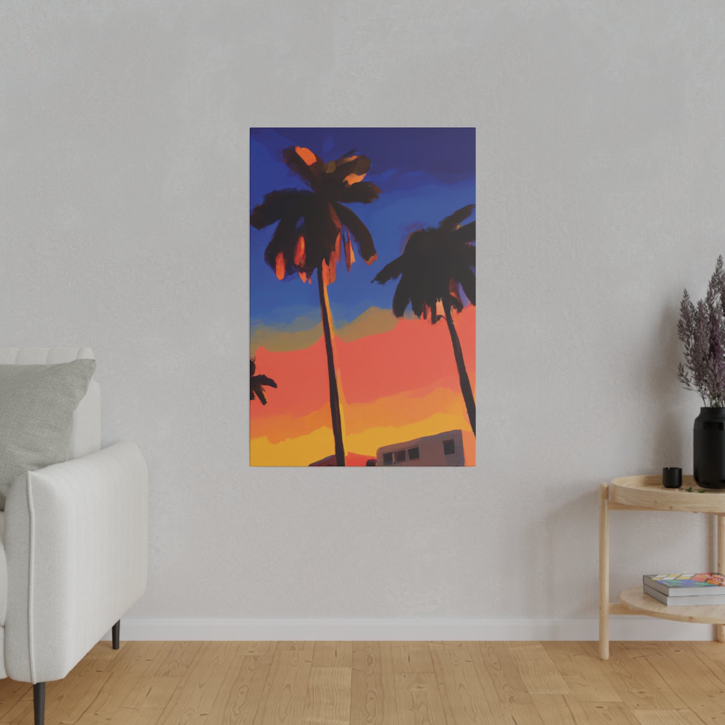 9562Q - Miami Beach Sunset Painting Print | Miami | Beach | Sunset | Poster | Home Decor | Wall Art | Canvas