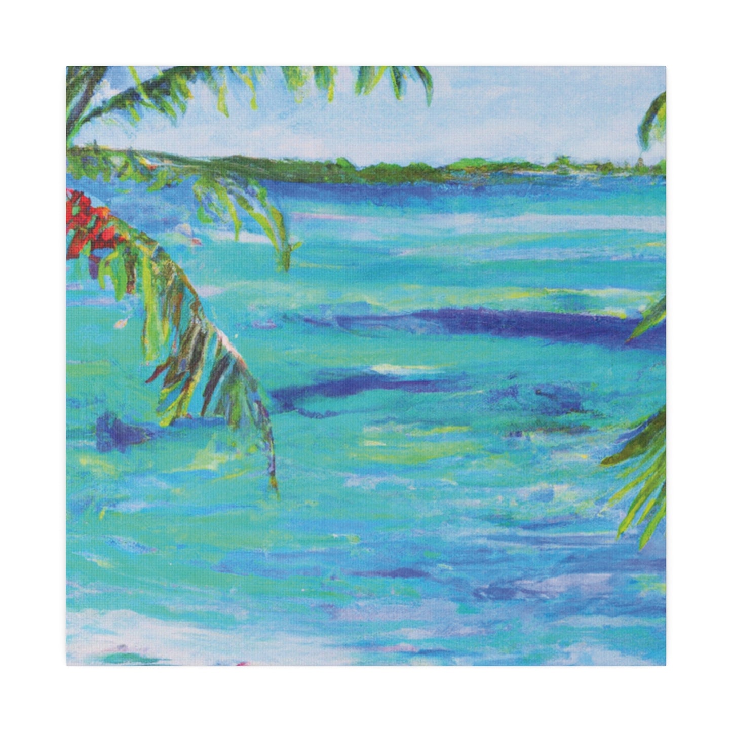 3158F - Bahamas Ocean Painting Print | Bahamas | Ocean | Beach | Poster | Home Decor | Wall Art | Canvas