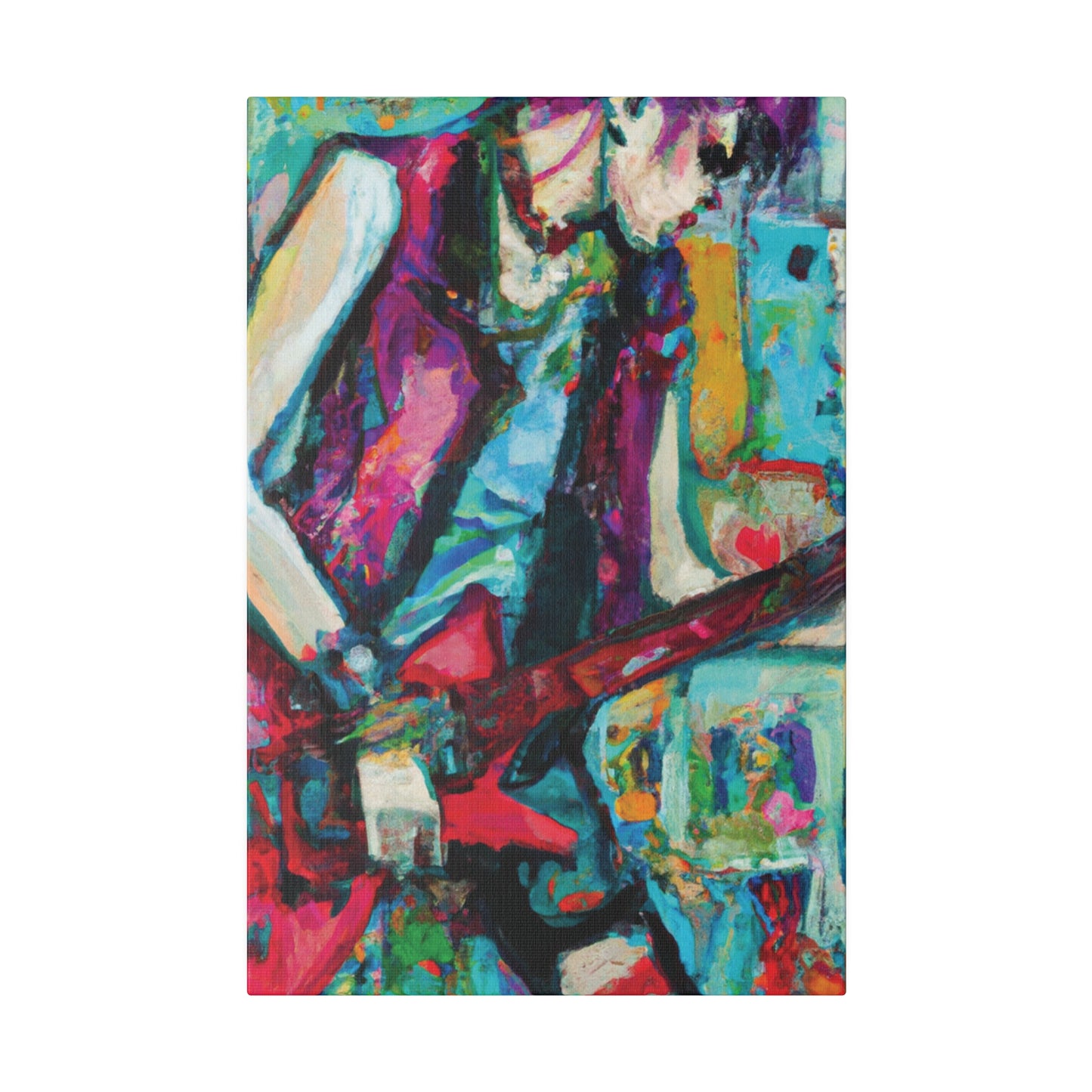 8398K - Rockstar Oil Painting Style Print | Poster | Home Decor | Wall Art | Music Art | Canvas