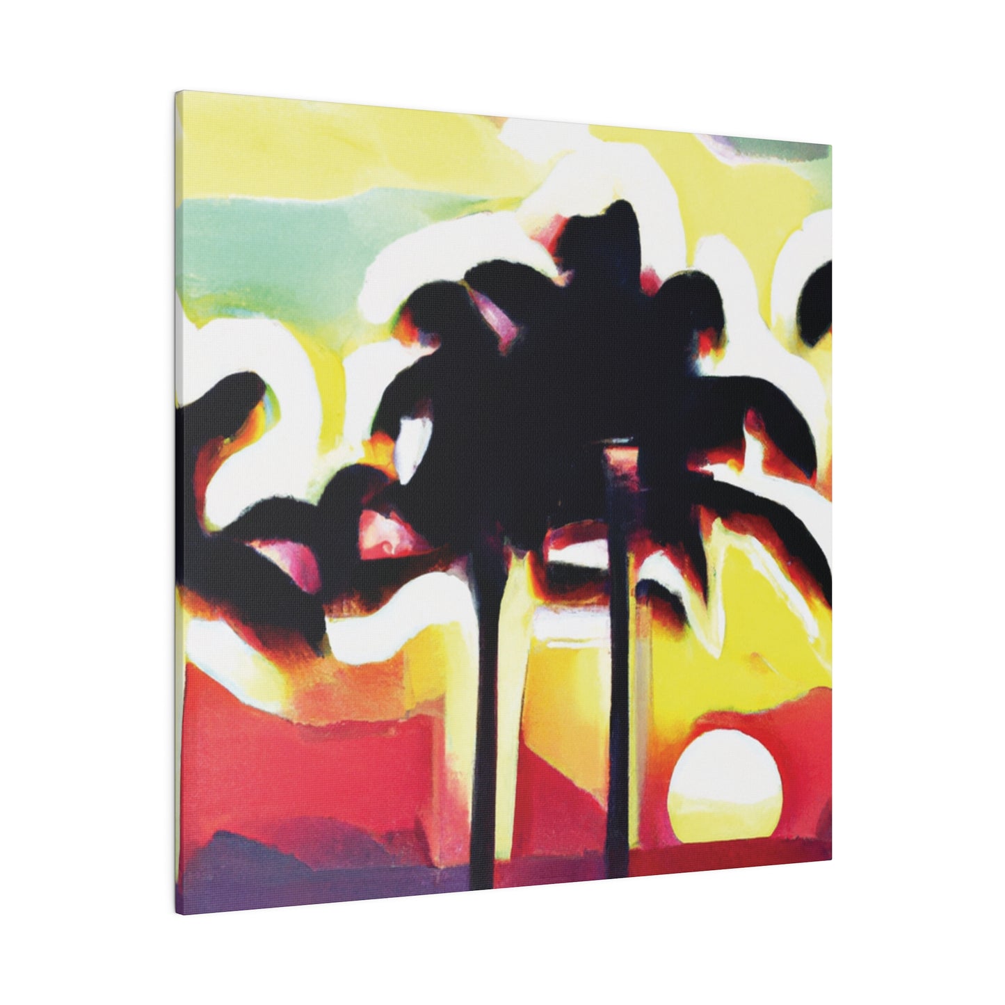 4134X - Miami Beach Sunset Painting Print | Miami | Beach | Sunset | Poster | Home Decor | Wall Art | Canvas