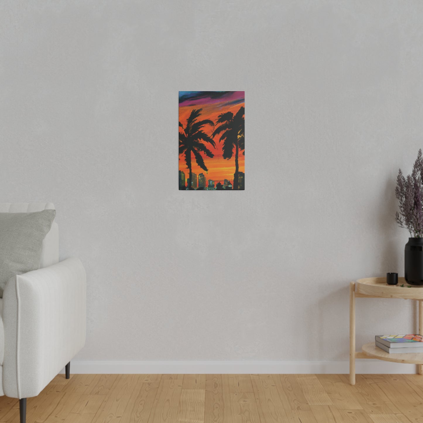 3294V - Miami Beach Sunset Painting Print | Miami | Beach | Sunset | Poster | Home Decor | Wall Art | Canvas