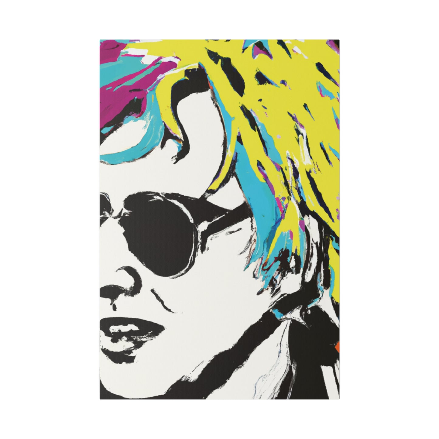 3921R - Rockstar Painting Print | Face | Abstract | Poster | Home Decor | Wall Art | Music Art | Canvas