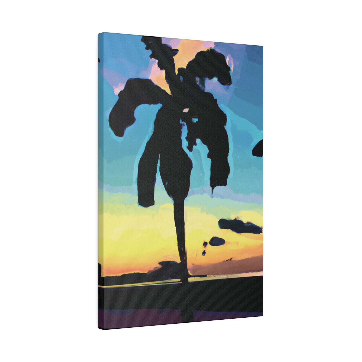 3232A - Miami Beach Sunset Painting Print | Miami | Beach | Sunset | Poster | Home Decor | Wall Art | Canvas