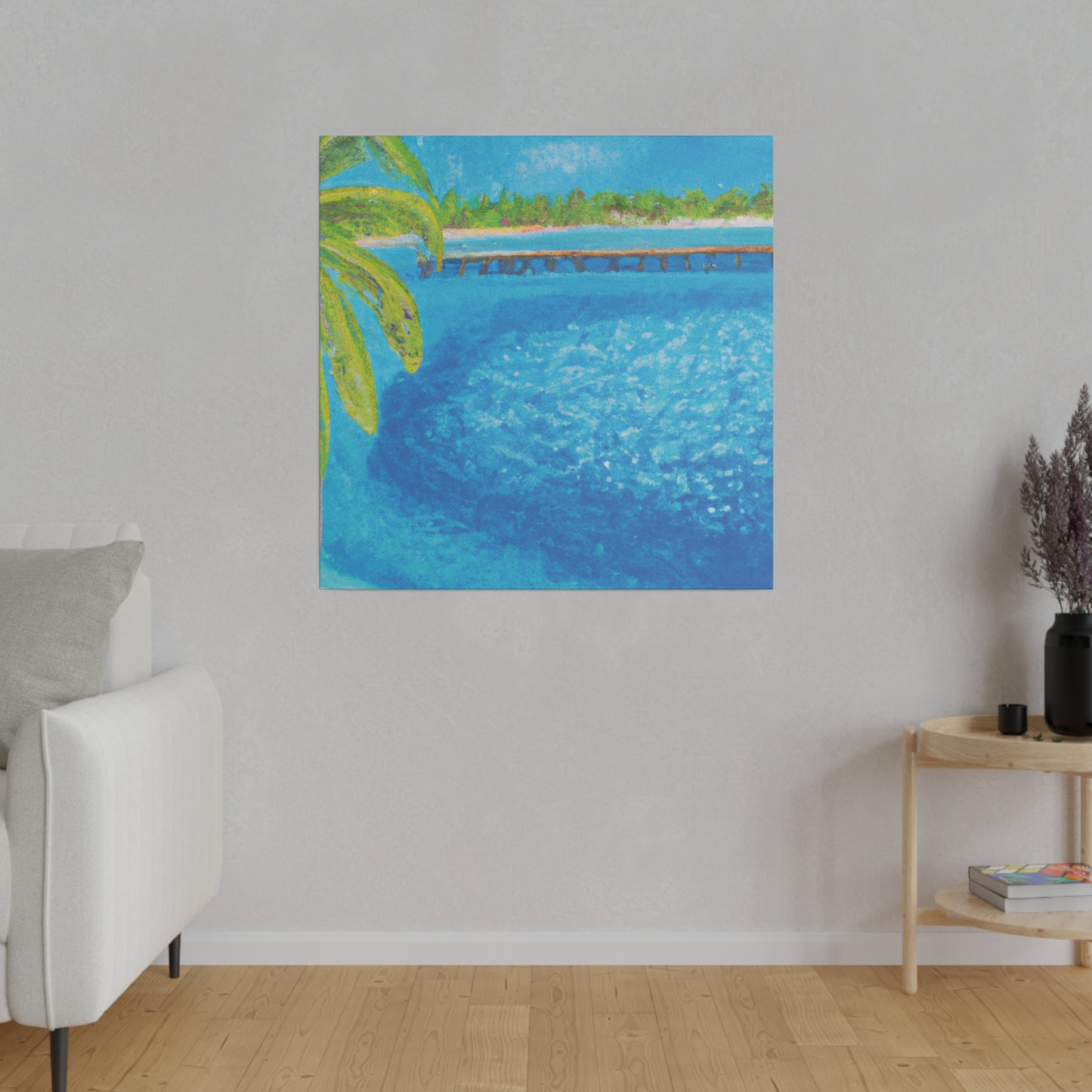 9462U - Bahamas Ocean Painting Print | Bahamas | Ocean | Beach | Poster | Home Decor | Wall Art | Canvas