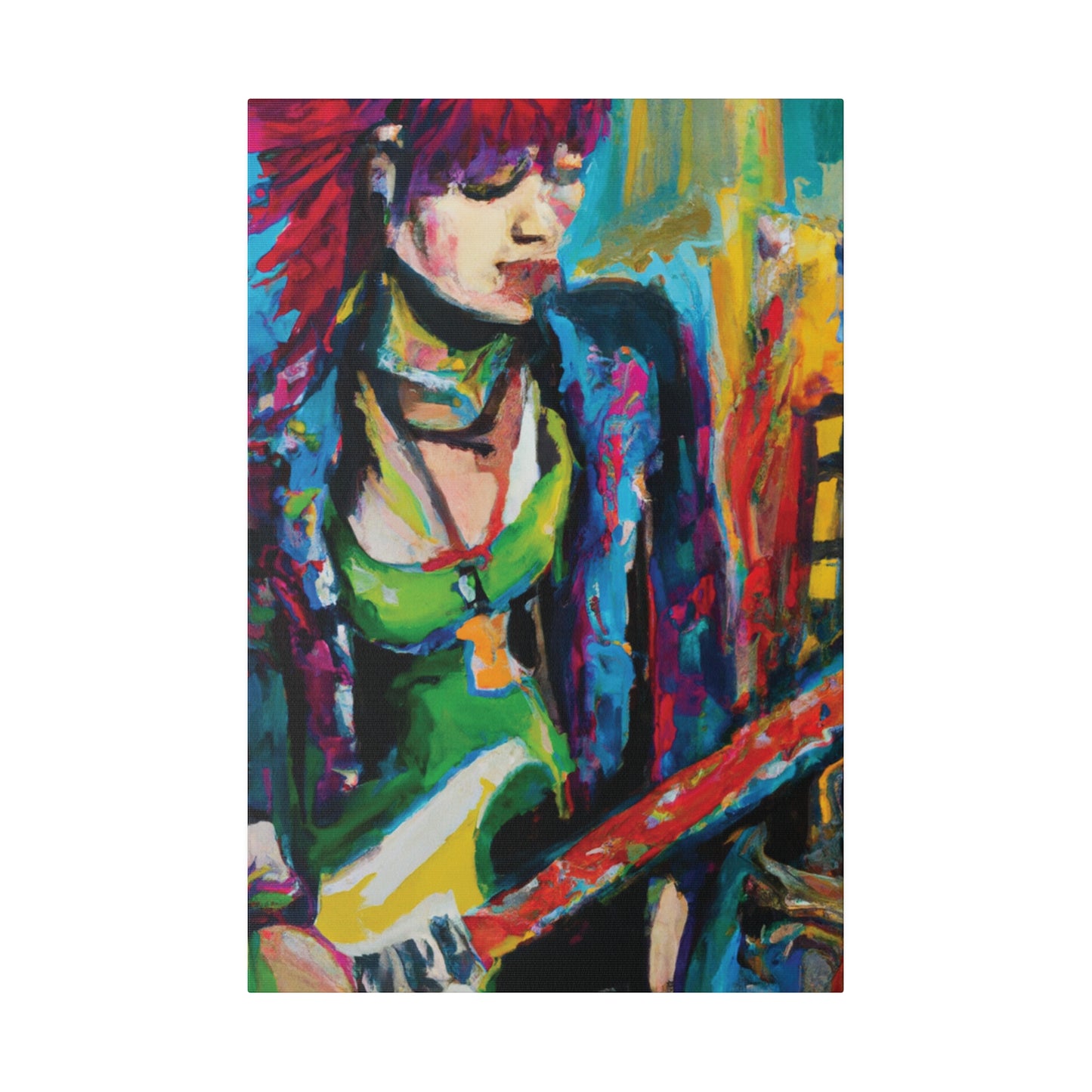 8561U - Rockstar Oil Painting Style Print | Poster | Home Decor | Wall Art | Music Art | Canvas