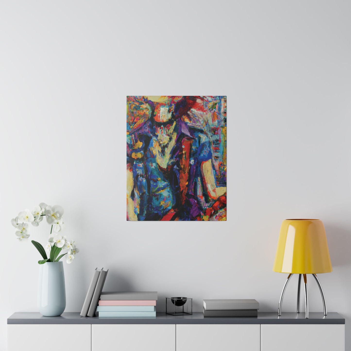9667F - Rockstar Oil Painting Style Print | Poster | Home Decor | Wall Art | Music Art | Canvas