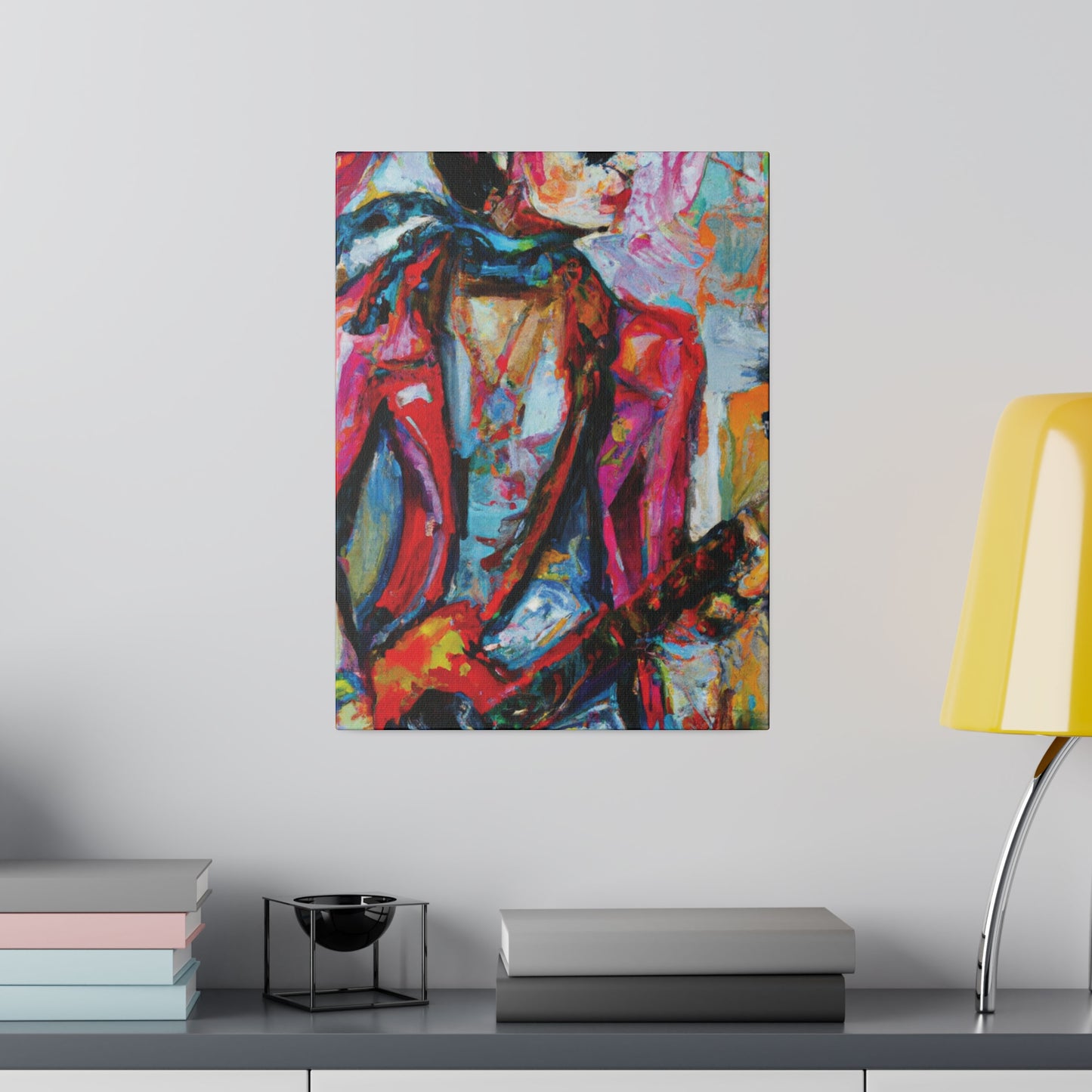 5694F - Rockstar Oil Painting Style Print | Poster | Home Decor | Wall Art | Music Art | Canvas