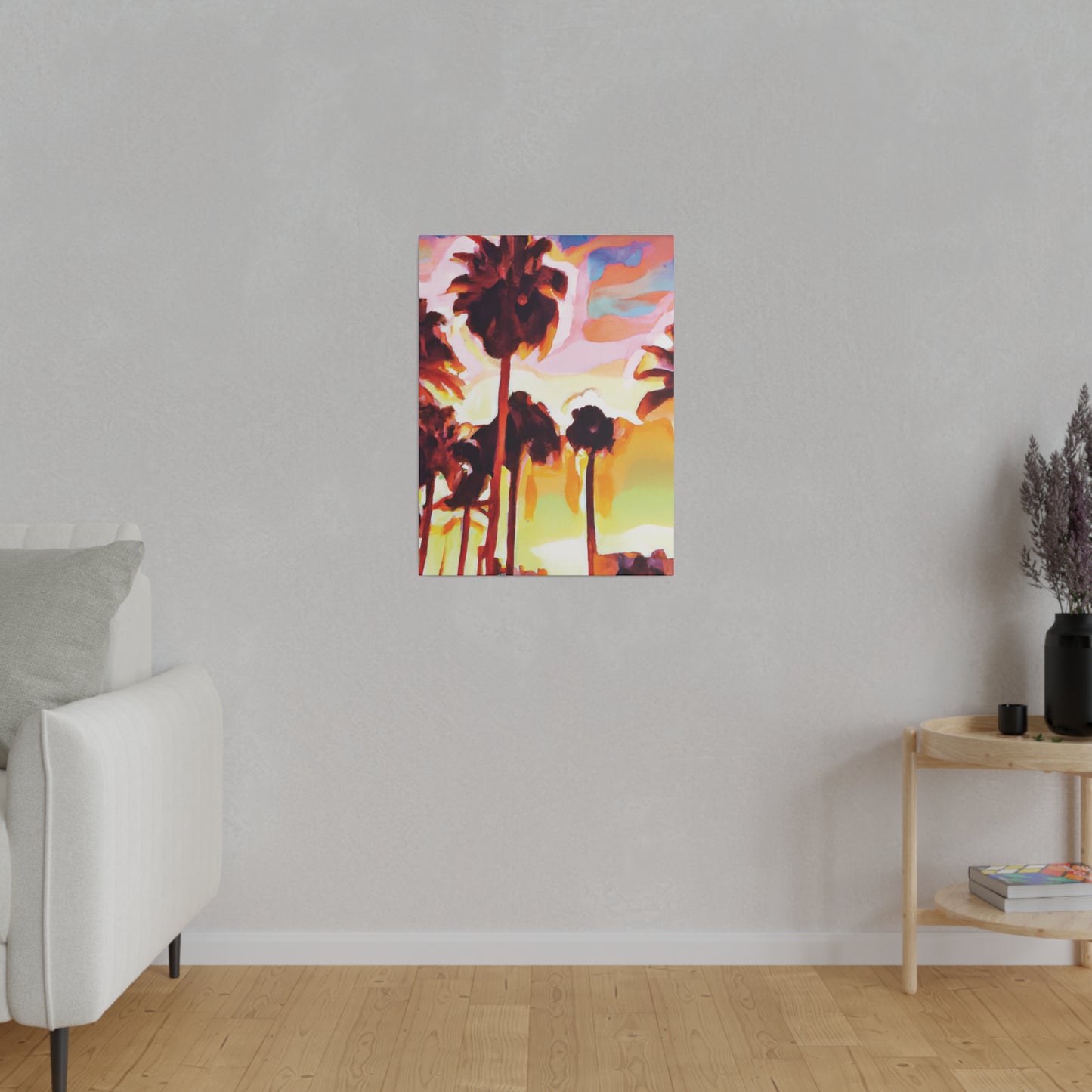 7678L - Miami Beach Sunset Painting Print | Miami | Beach | Sunset | Poster | Home Decor | Wall Art | Canvas