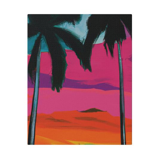 9027A - Miami Beach Sunset Painting Print | Miami | Beach | Sunset | Poster | Home Decor | Wall Art | Canvas