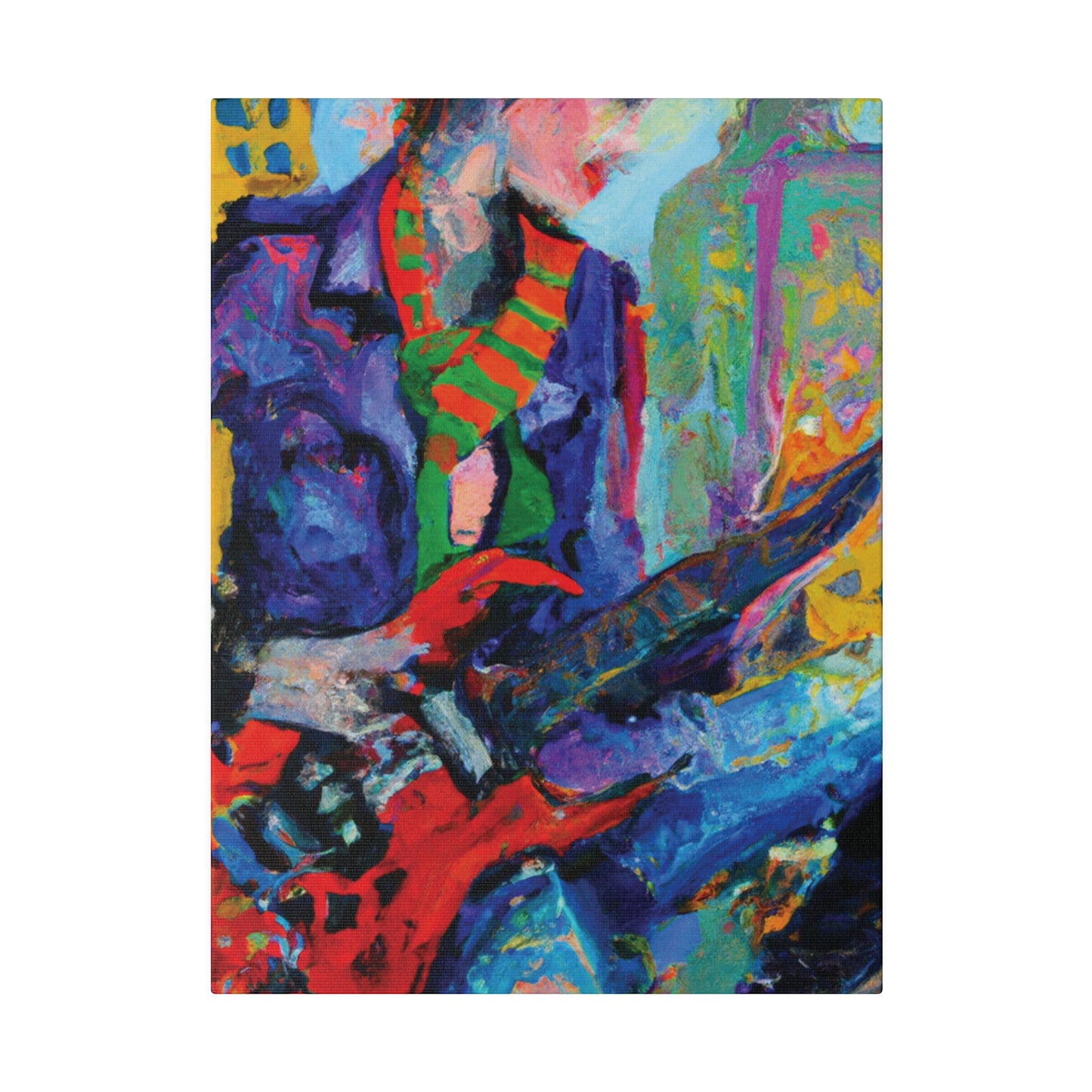 5227E - Rockstar Oil Painting Style Print | Poster | Home Decor | Wall Art | Music Art | Canvas