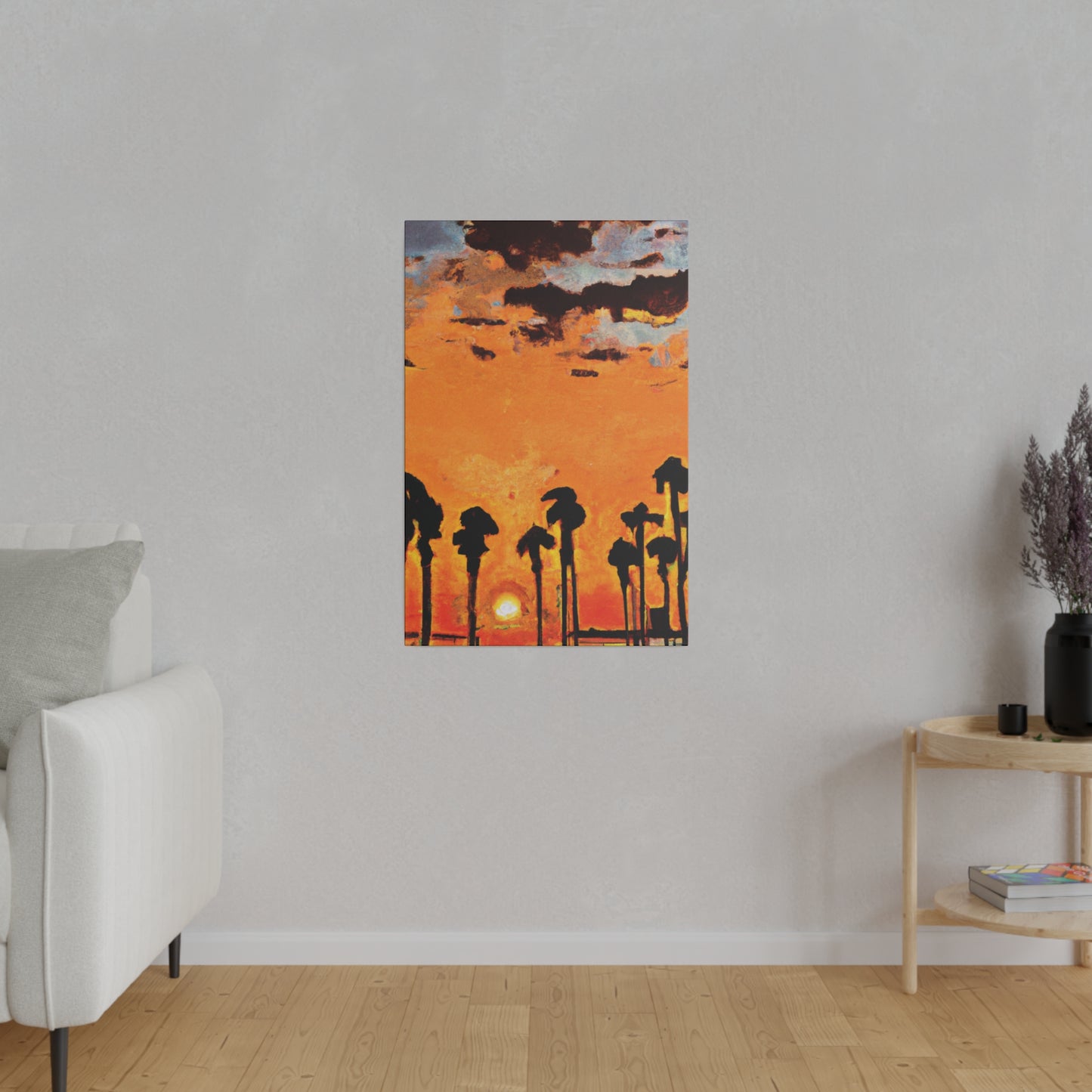 3231S - Miami Beach Sunset Painting Print | Miami | Beach | Sunset | Poster | Home Decor | Wall Art | Canvas