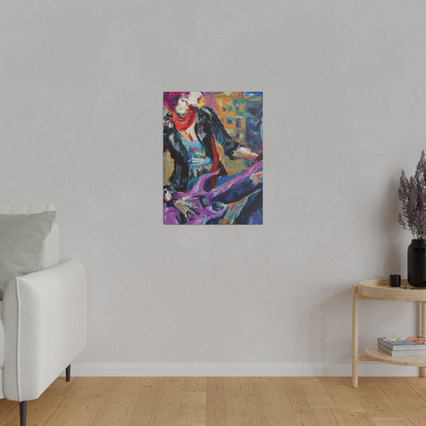 4827X - Rockstar Oil Painting Style Print | Poster | Home Decor | Wall Art | Music Art | Canvas