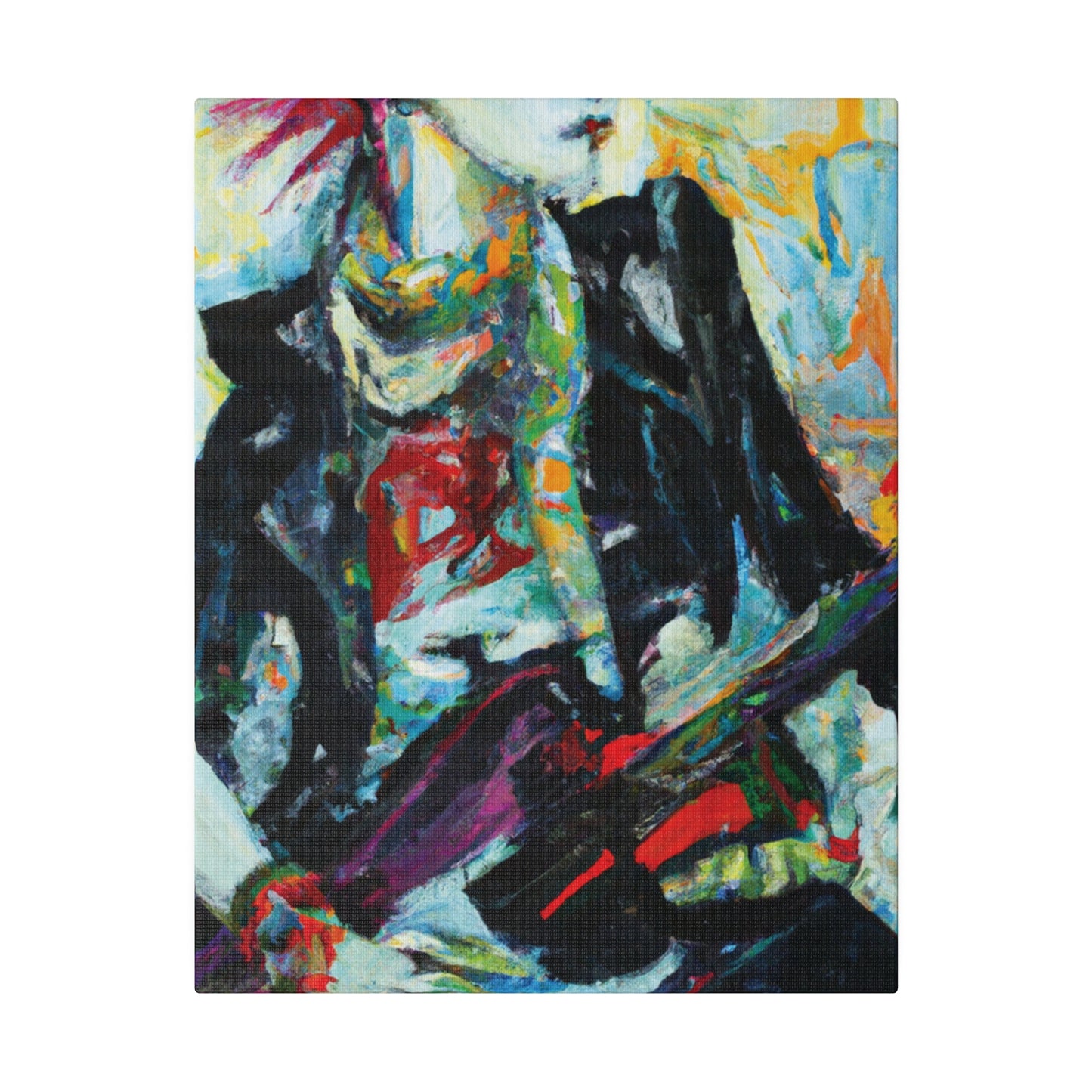 8915H - Rockstar Oil Painting Style Print | Poster | Home Decor | Wall Art | Music Art | Canvas
