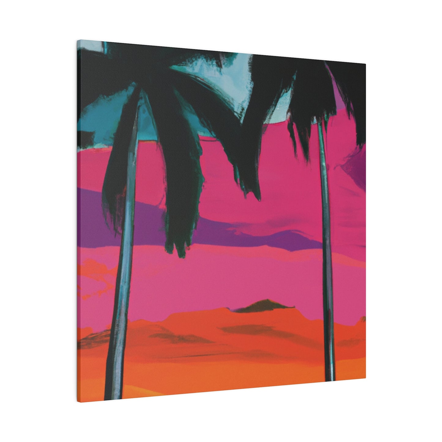 9027A - Miami Beach Sunset Painting Print | Miami | Beach | Sunset | Poster | Home Decor | Wall Art | Canvas